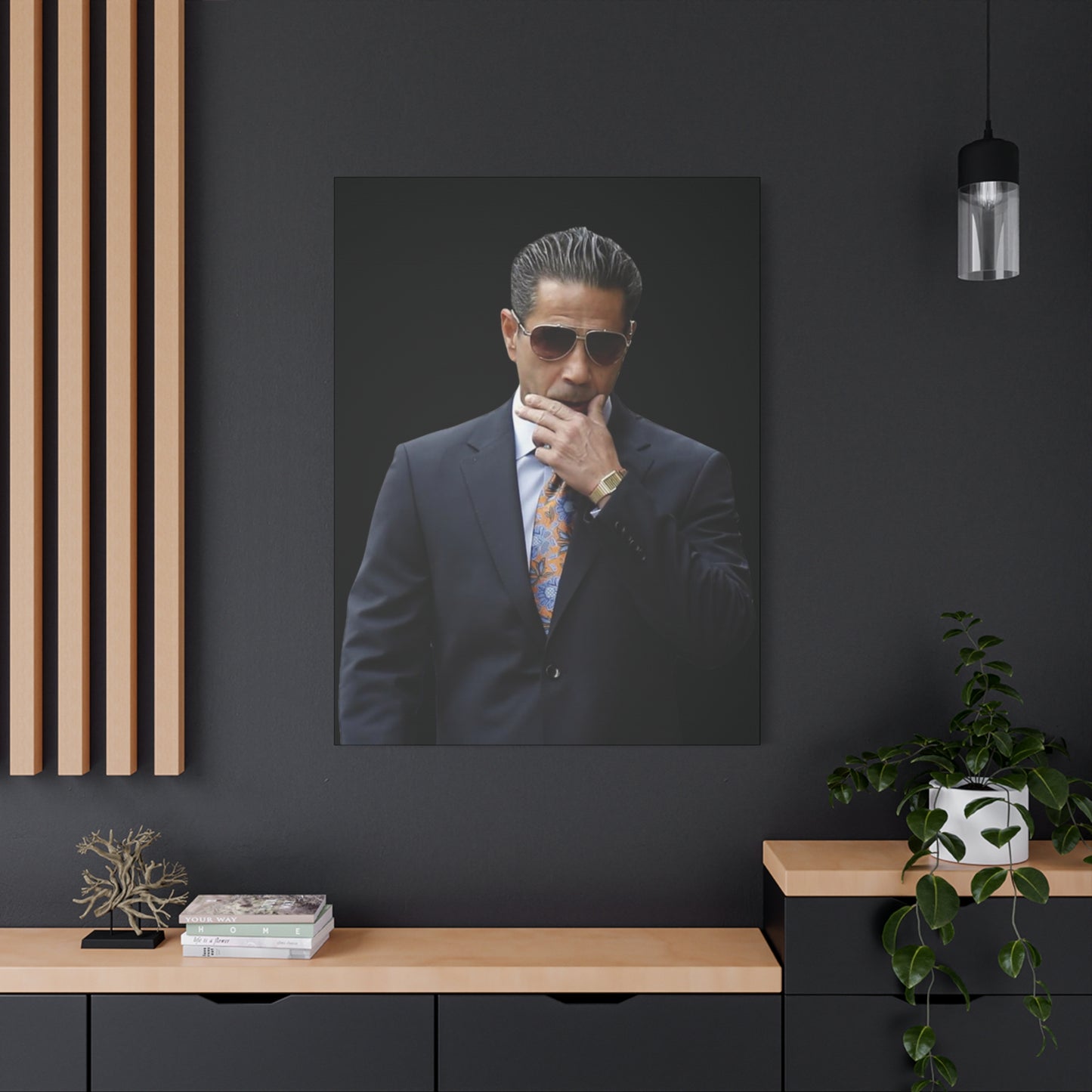 Skinny Joey Merlino Matte Canvas Wall Art - Modern Business Elegance Wall Art - Joey Merlino Entrepreneur Modern Business Elegance