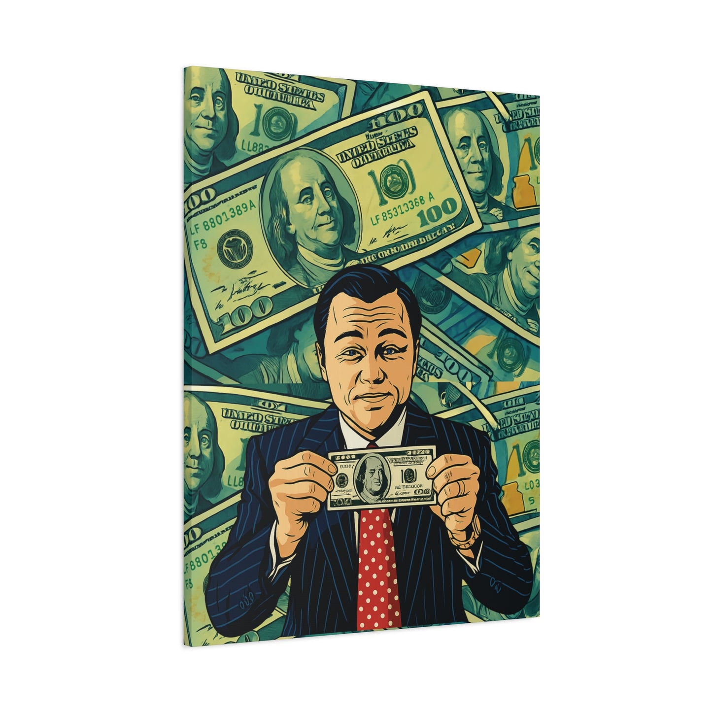 Sell Me This Canvas” – Inspired by The Wolf of Wall Street - Money Motivation Canvas Wall Art - Stretched Matte Print