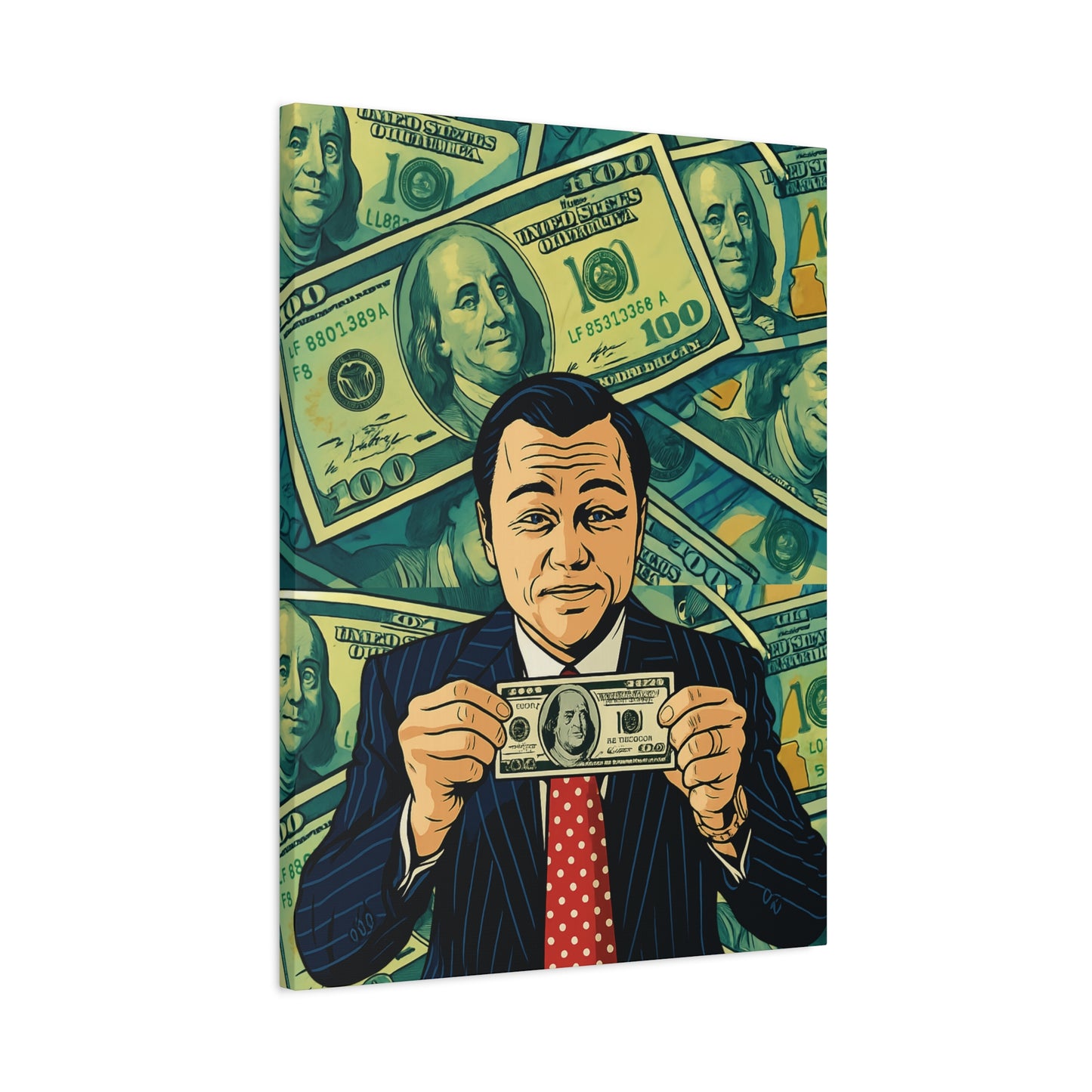 Sell Me This Canvas” – Inspired by The Wolf of Wall Street - Money Motivation Canvas Wall Art - Stretched Matte Print