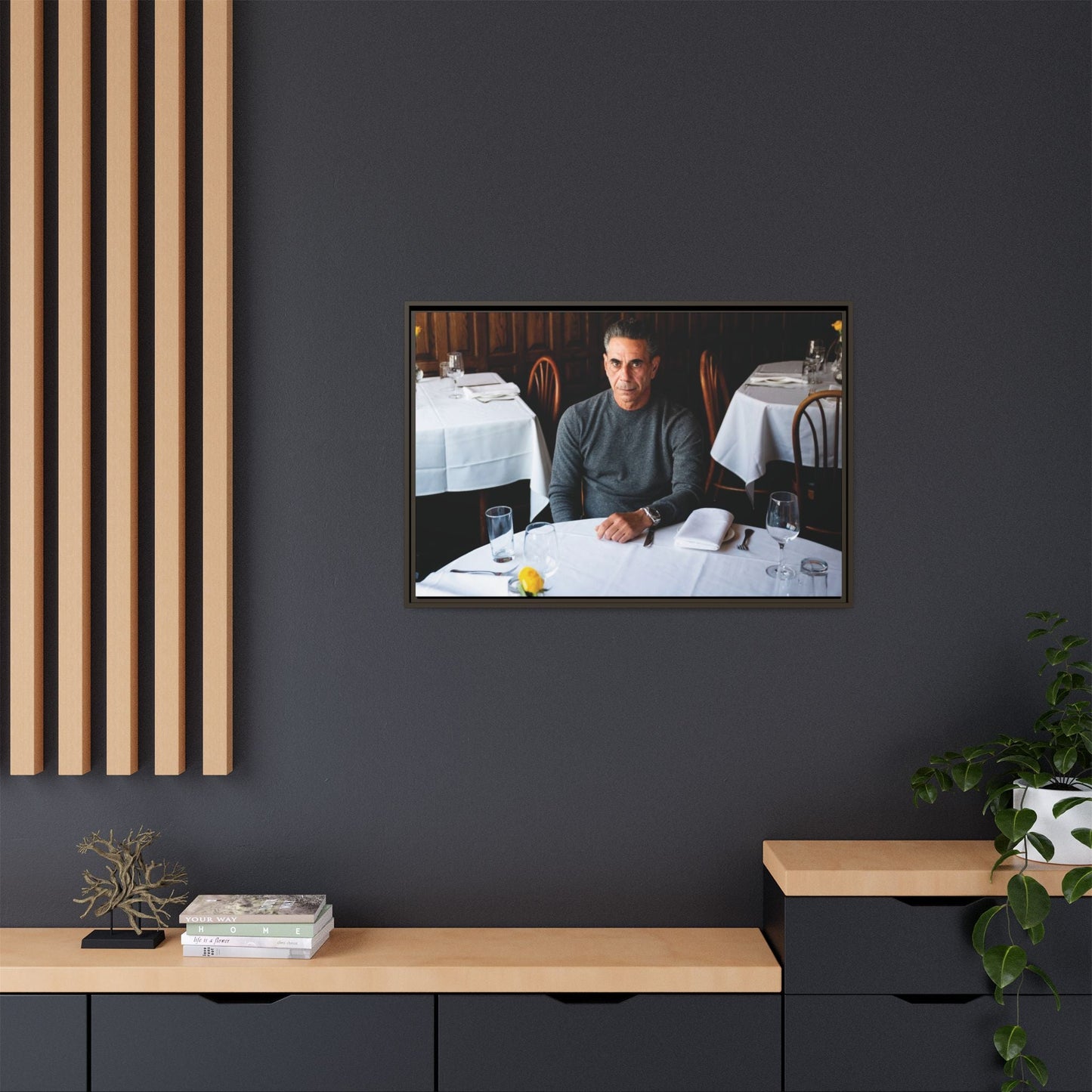 Skinny Joey Merlino - "We Can Go Anywhere" Matte Canvas, Black Frame