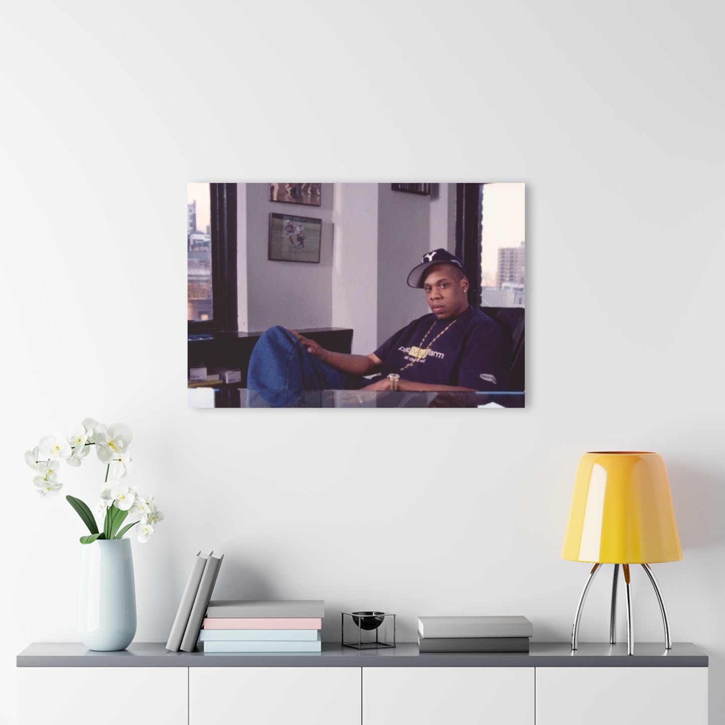Jay-Z at Roc-A-Fella Headquarters CEO 2000’s – Limited Edition Acrylic Wall Art