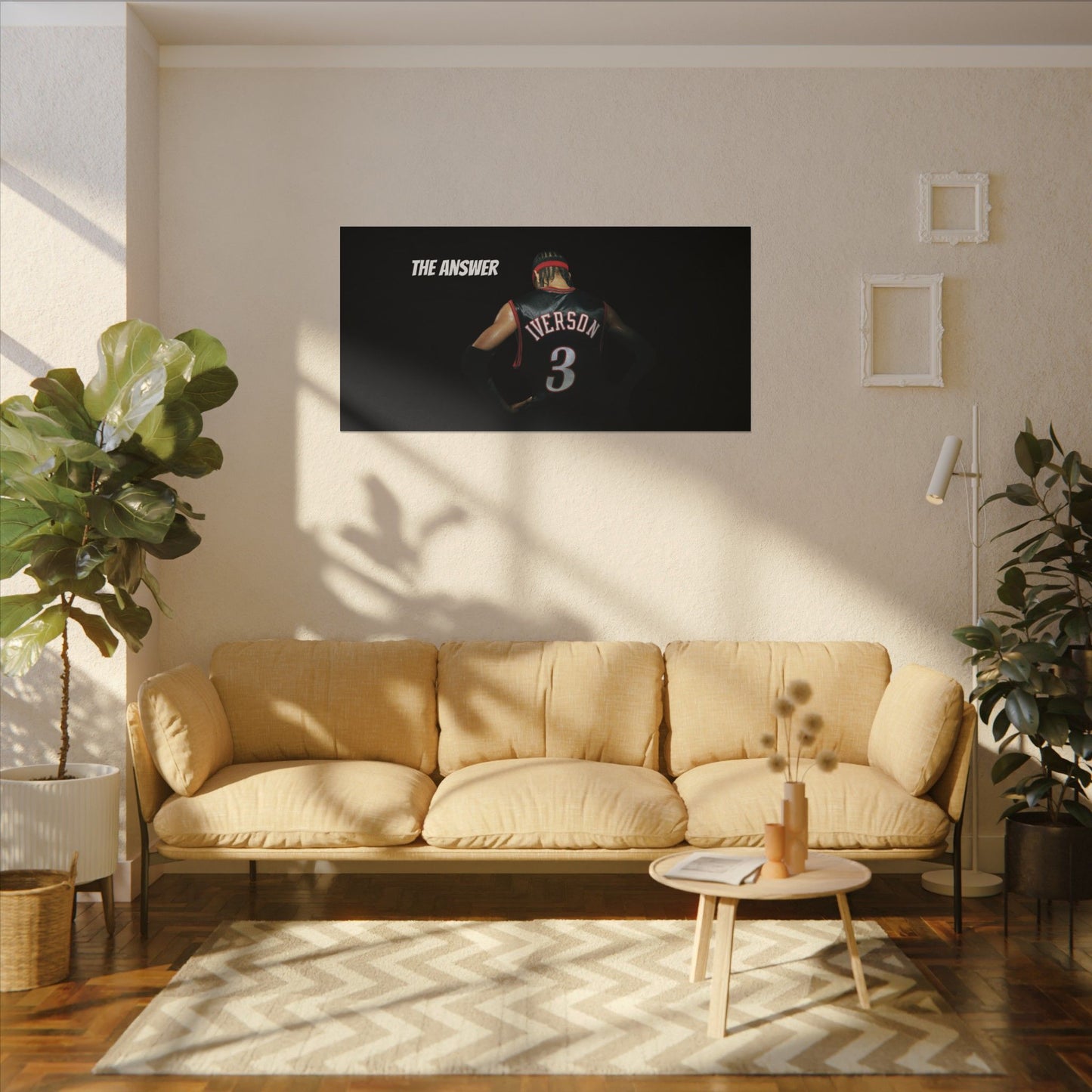 Allen Iverson Philadelphia 76ers Matte Canvas – We Can Go Anywhere Exclusive Basketball Wall Art