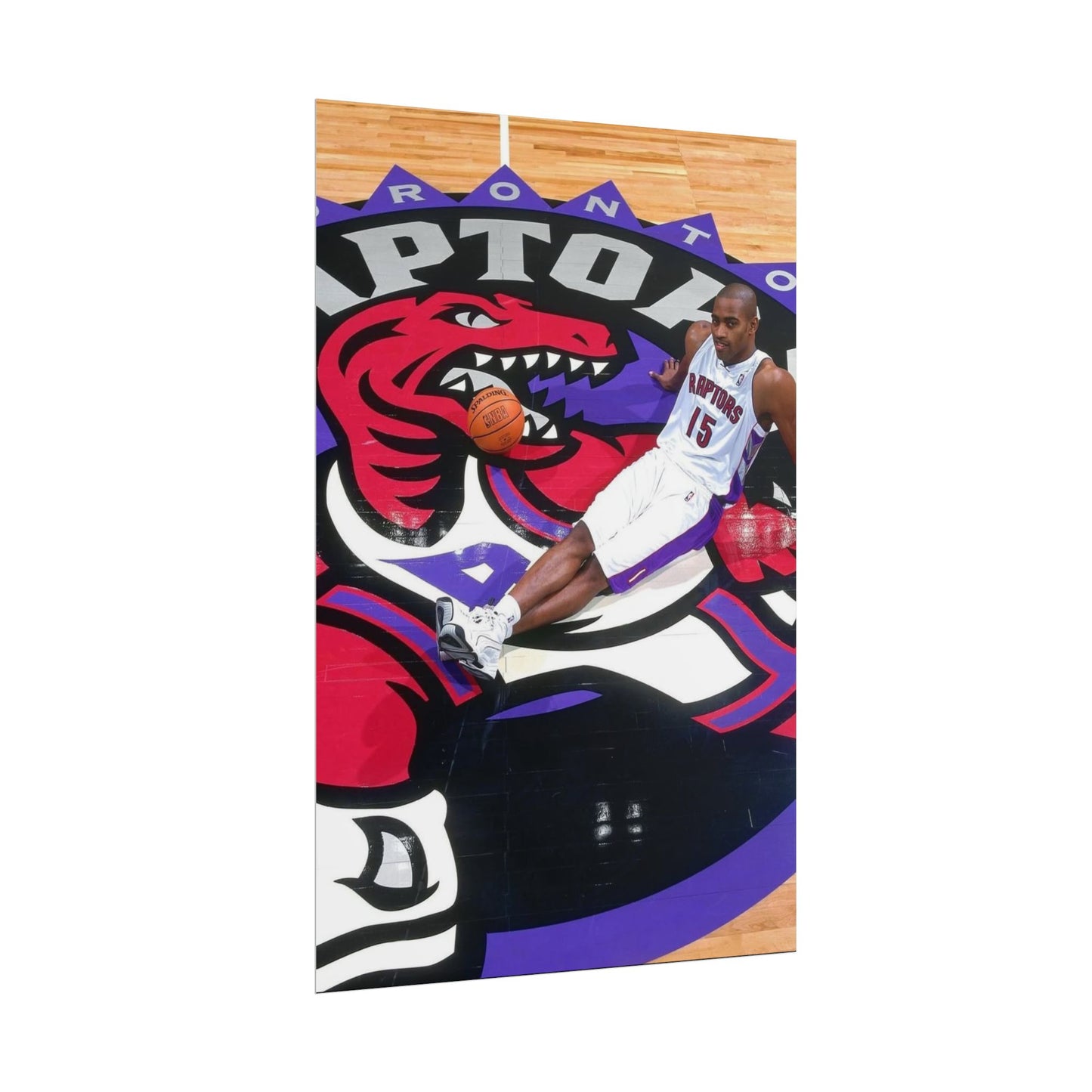 Vince Carter Toronto Raptors Rolled Poster - Basketball Fan Art for Sports Enthusiasts