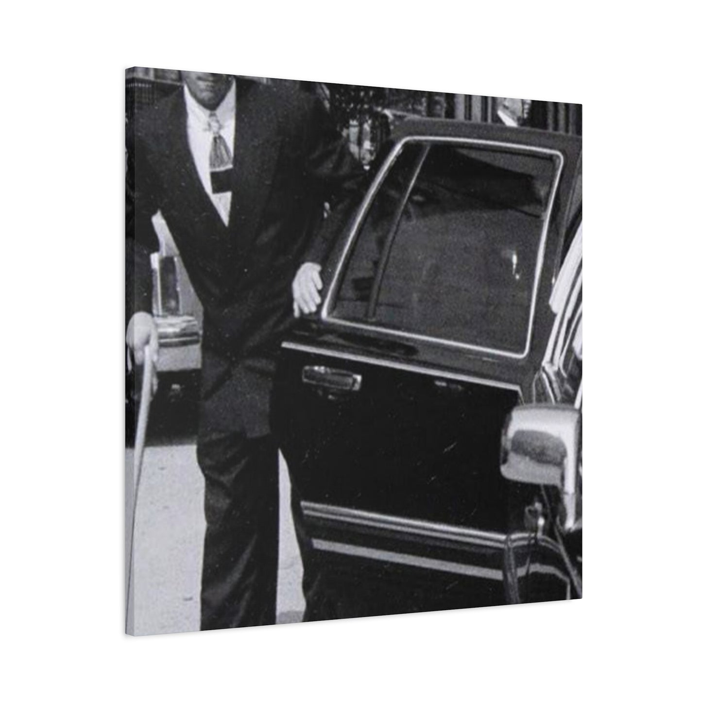 The Streets Are Watching _ Skinny Joey Merlino Vintage Black and White Canvas Art - 1.25" Stretched Matte Print