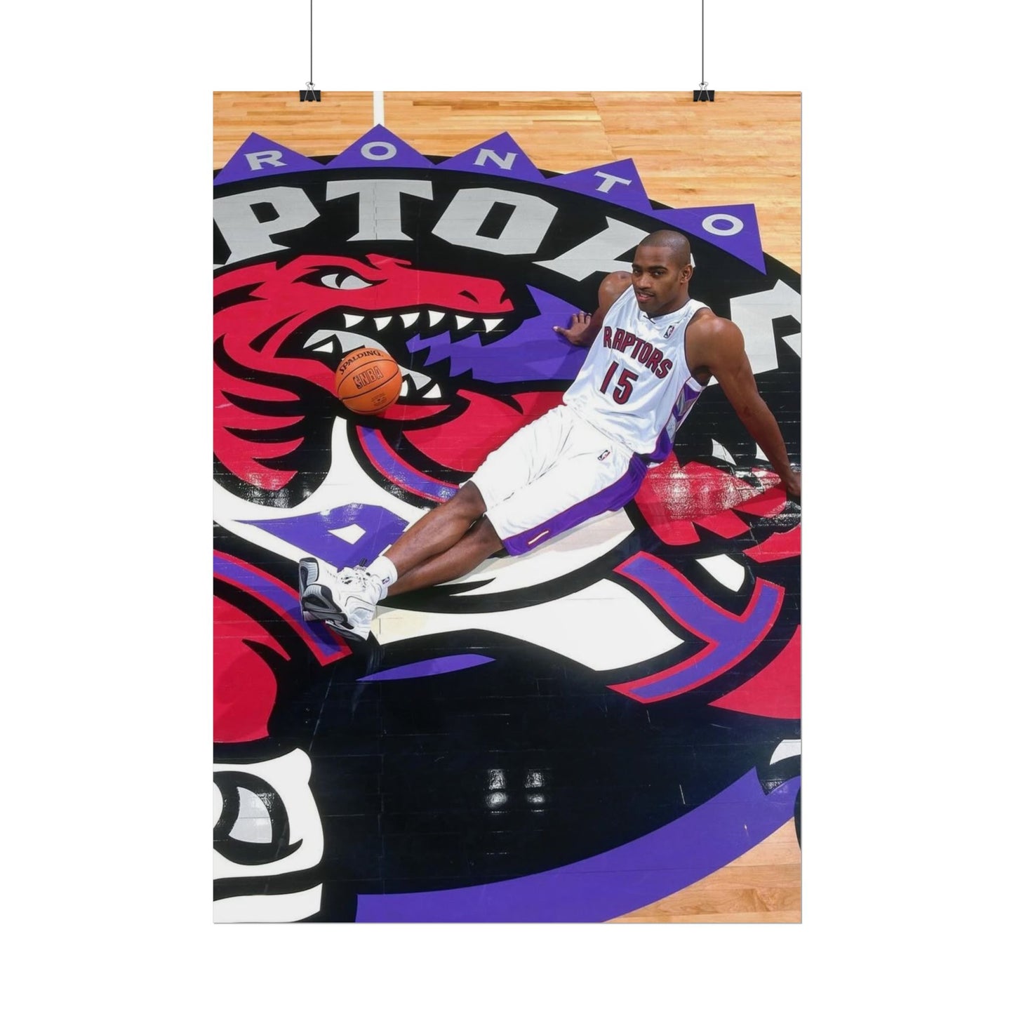 Vince Carter Toronto Raptors Rolled Poster - Basketball Fan Art for Sports Enthusiasts