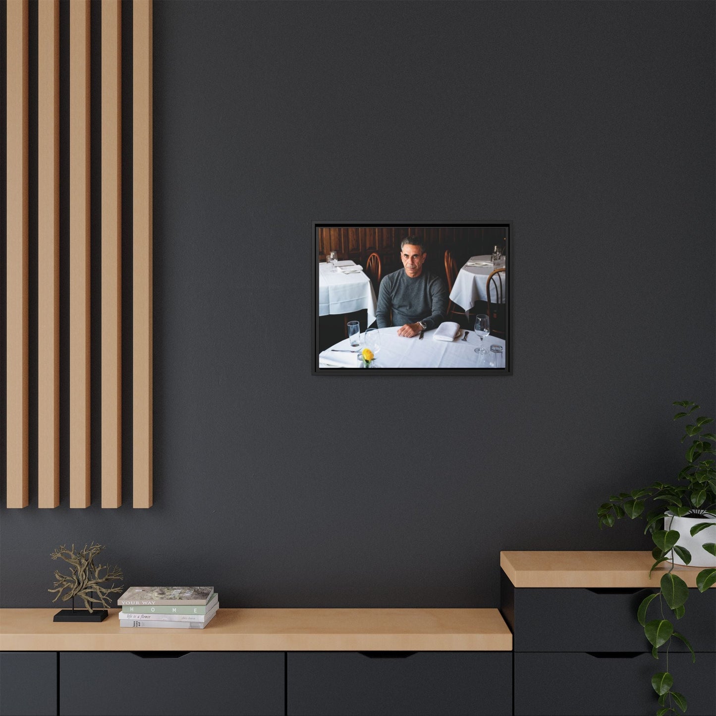 Skinny Joey Merlino - "We Can Go Anywhere" Matte Canvas, Black Frame