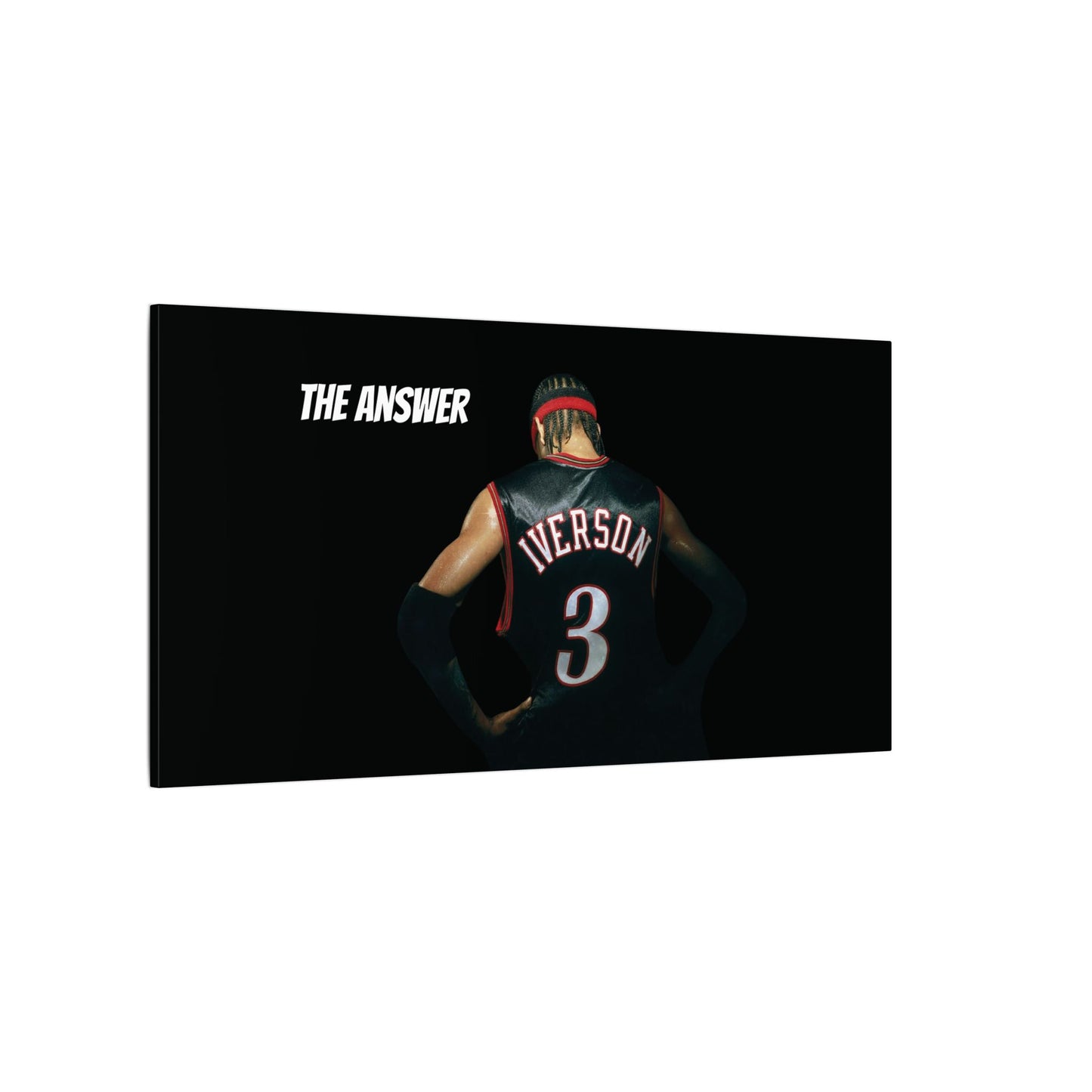 Allen Iverson Philadelphia 76ers Matte Canvas – We Can Go Anywhere Exclusive Basketball Wall Art