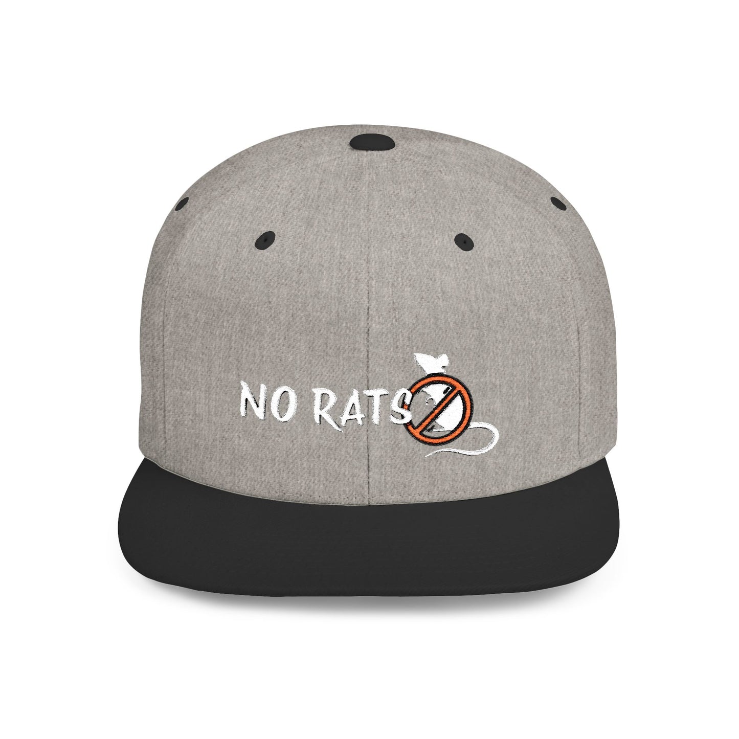 No Rats Flat Bill Snapback l No Snitches l No Tattletales l No Snakes