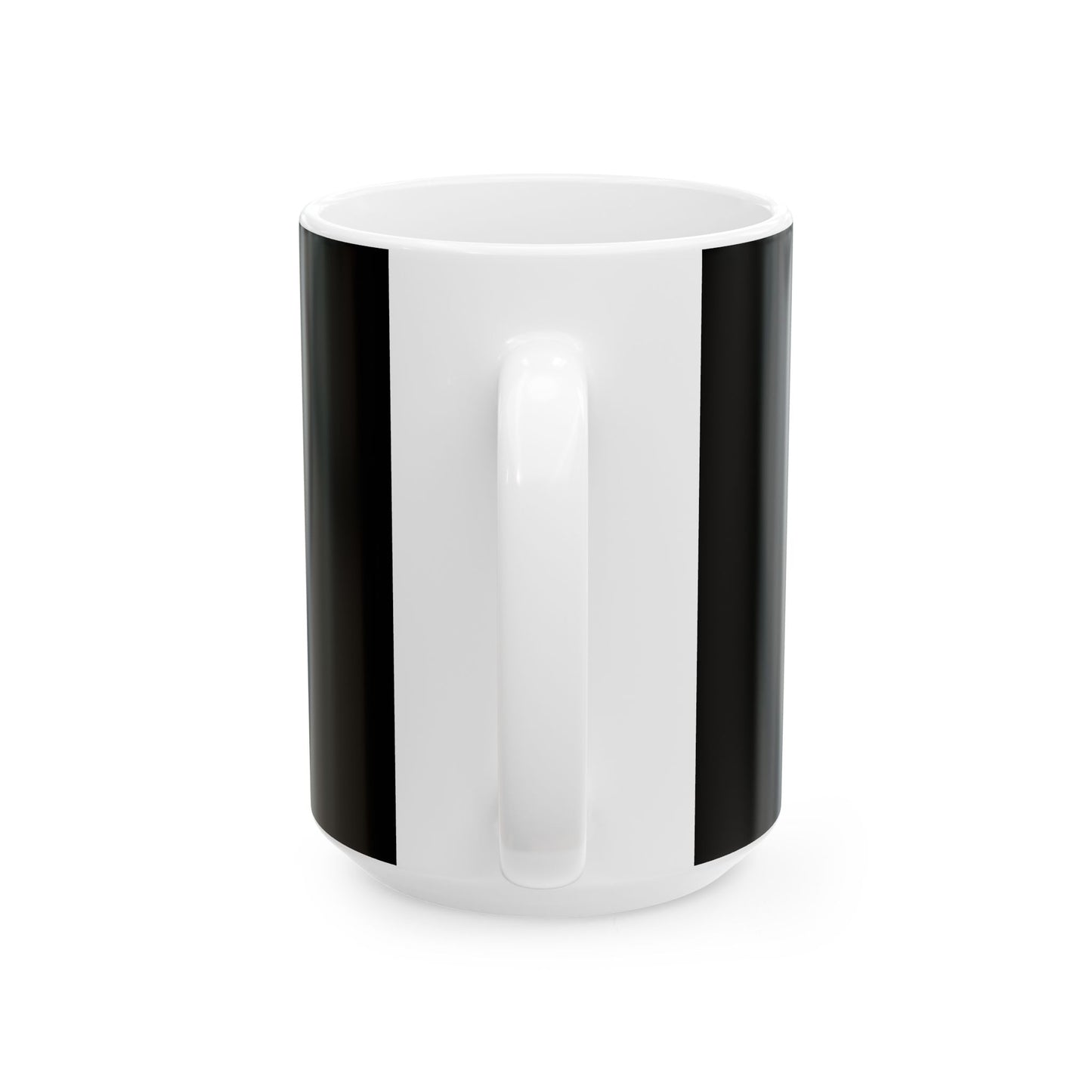 Inspiring Black Ceramic Mug - "Stand Up, Never Fold" - Motivational Coffee Cup for Daily Inspiration