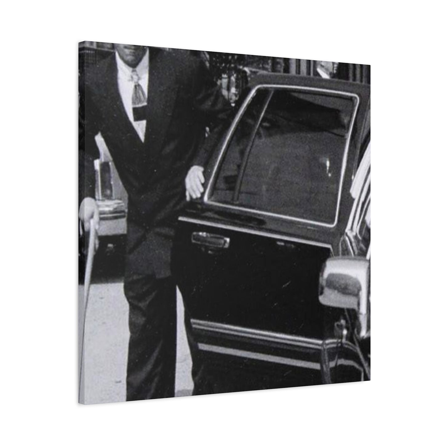 The Streets Are Watching _ Skinny Joey Merlino Vintage Black and White Canvas Art - 1.25" Stretched Matte Print