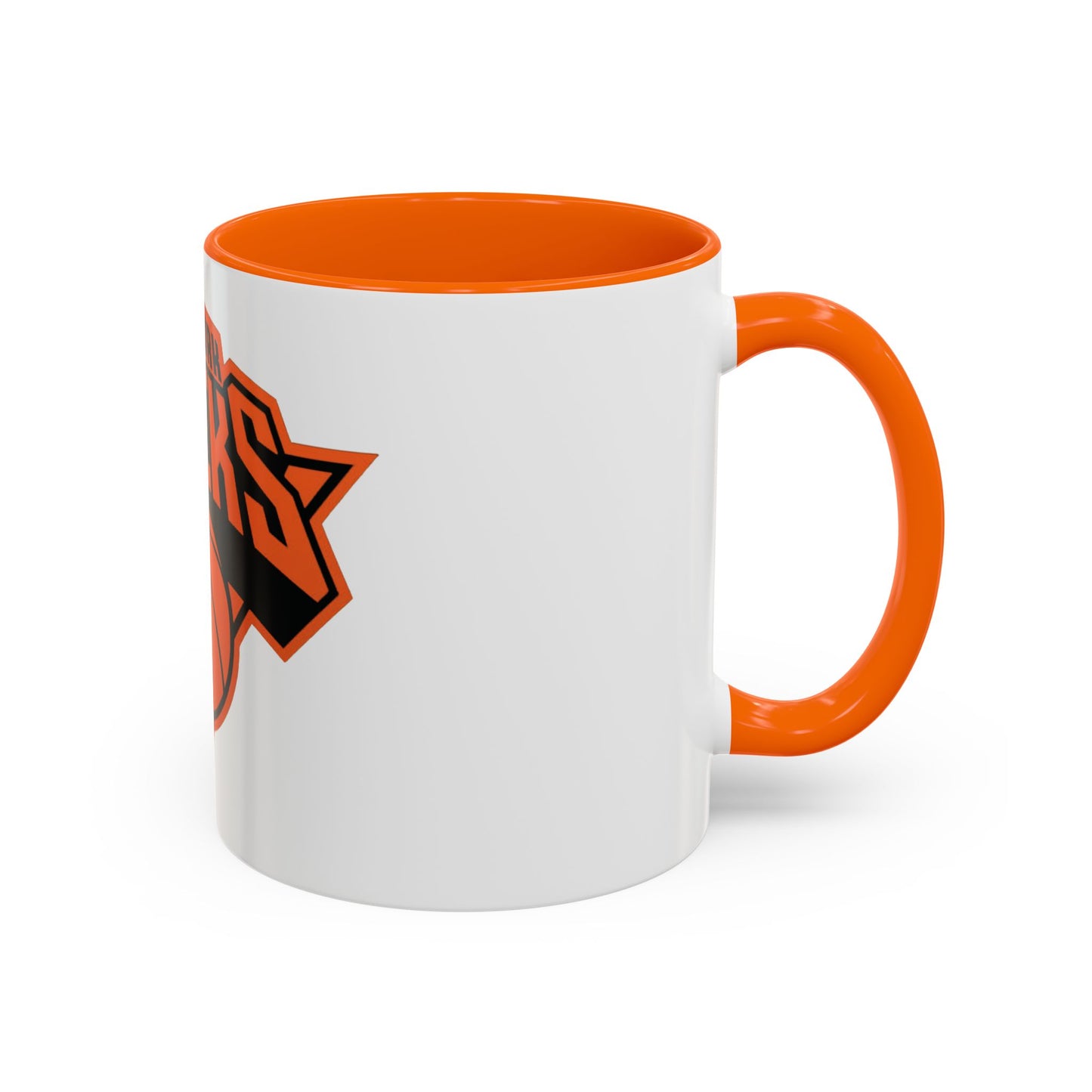 New York Knicks Playoff Basketball Accent Coffee Mug - Perfect for Fans and Game Days