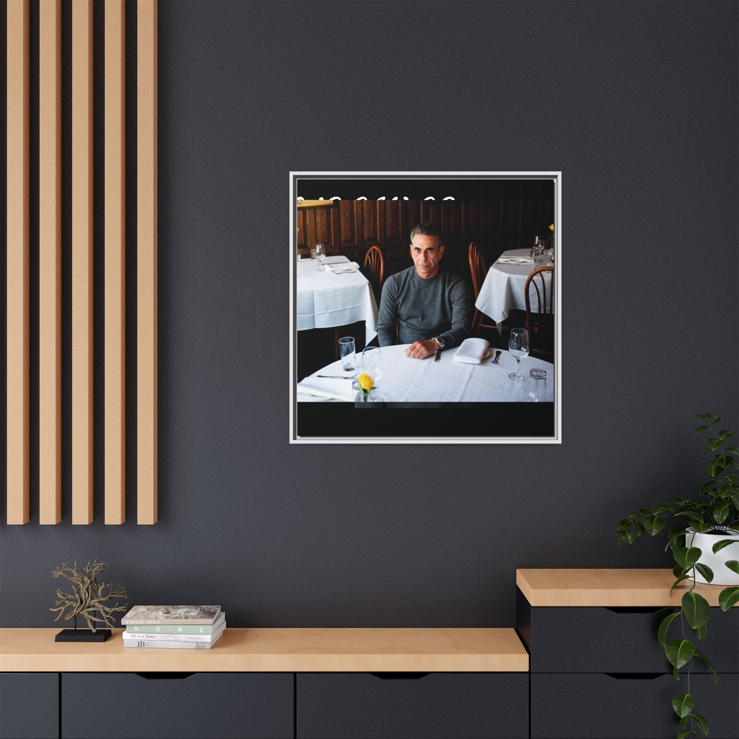Skinny Joey Merlino - "We Can Go Anywhere" Matte Canvas, Black Frame
