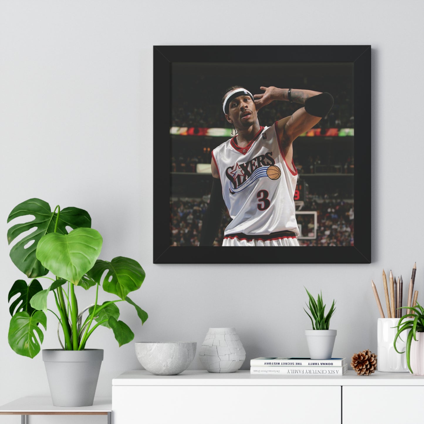 Allen Iverson 'THE ANSWER' Philadelphia 76ers Poster Print