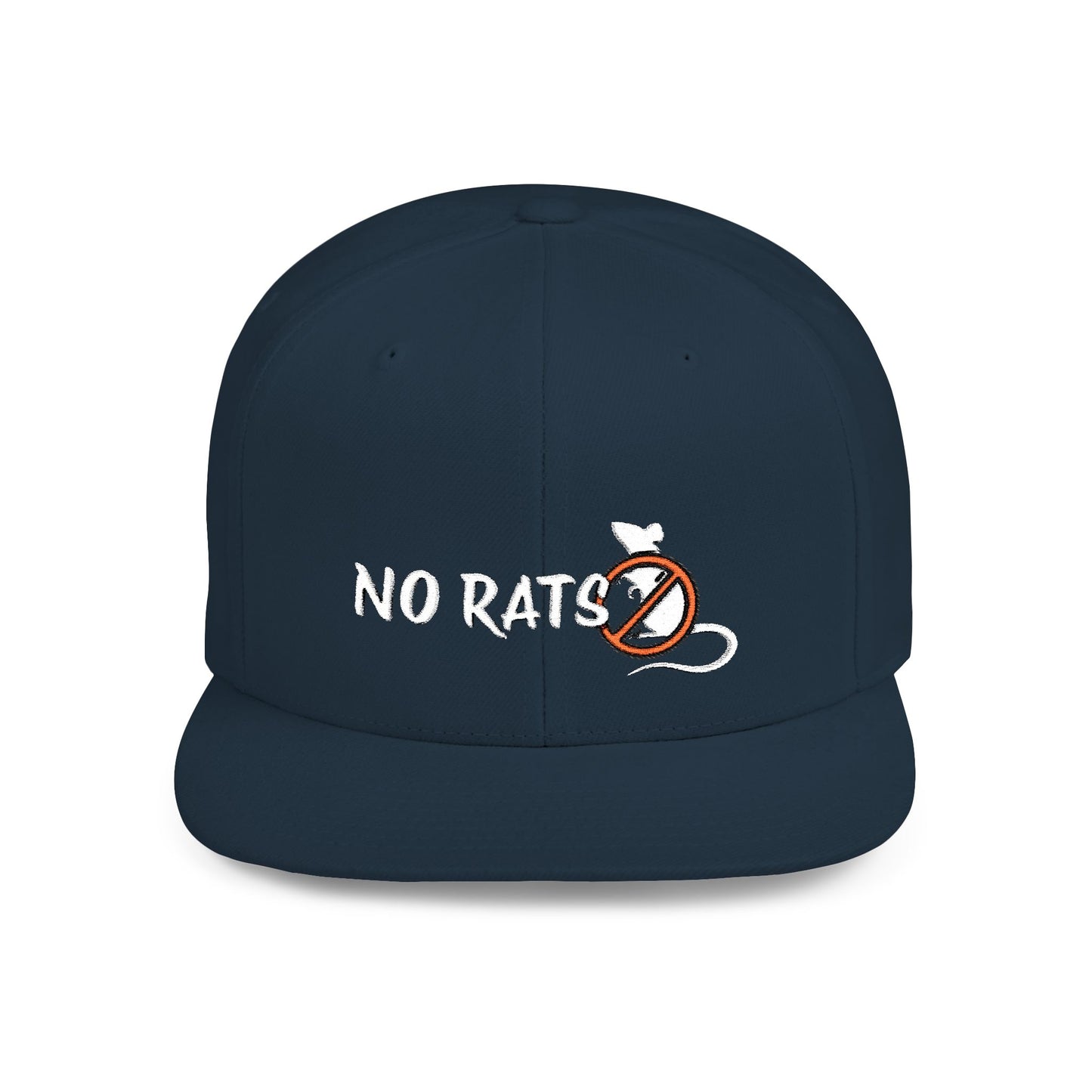No Rats Flat Bill Snapback l No Snitches l No Tattletales l No Snakes