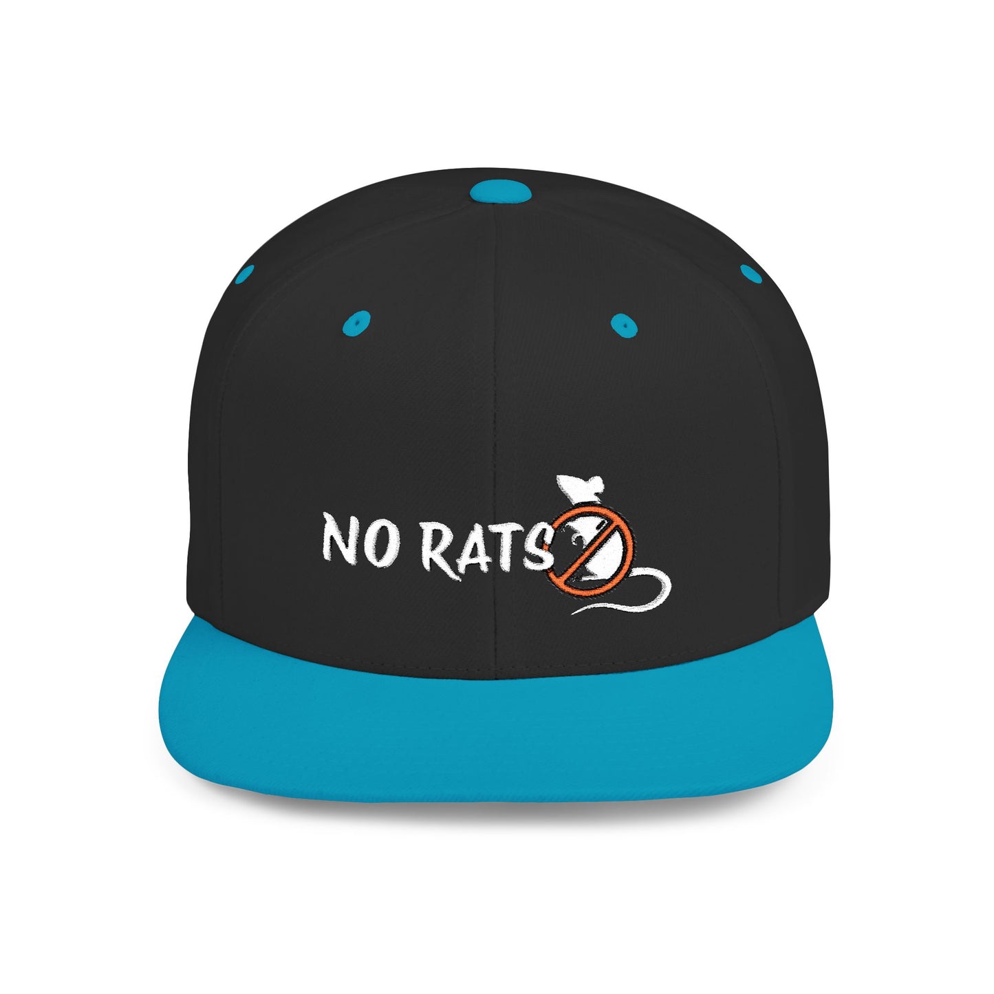 No Rats Flat Bill Snapback l No Snitches l No Tattletales l No Snakes