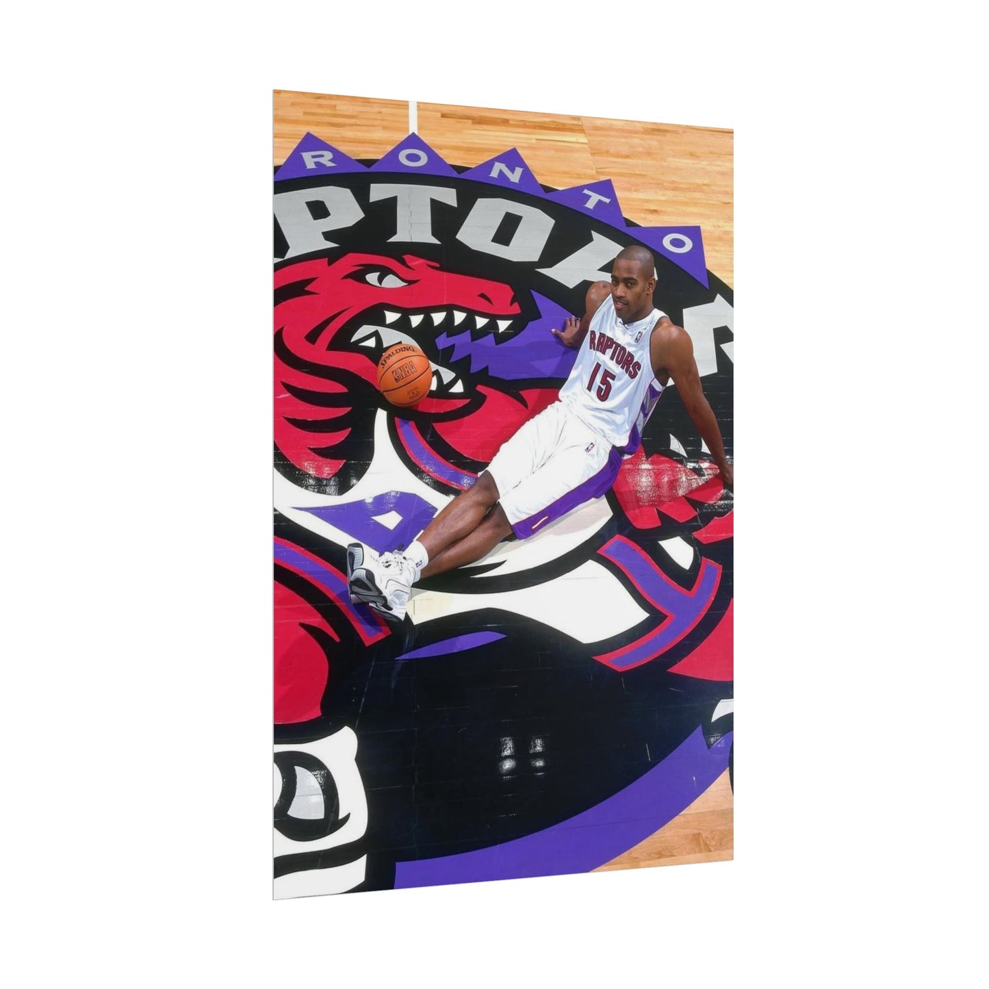Vince Carter Toronto Raptors Rolled Poster - Basketball Fan Art for Sports Enthusiasts