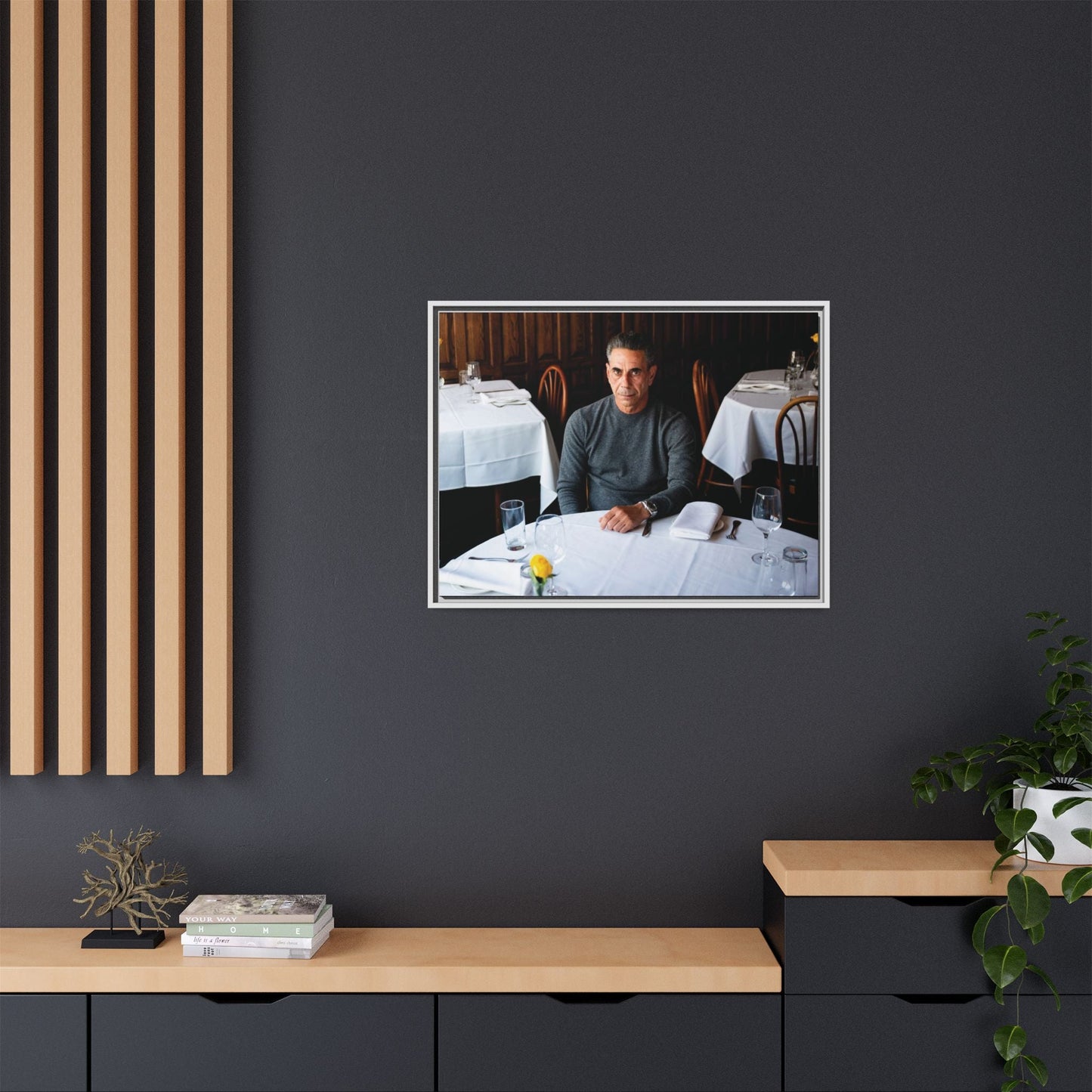 Skinny Joey Merlino - "We Can Go Anywhere" Matte Canvas, Black Frame