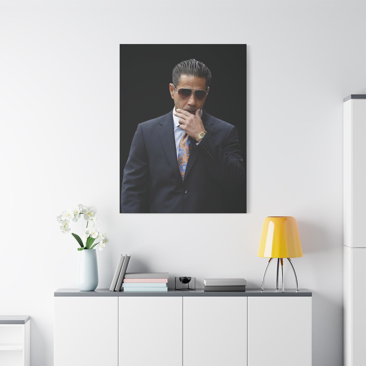 Skinny Joey Merlino Matte Canvas Wall Art - Modern Business Elegance Wall Art - Joey Merlino Entrepreneur Modern Business Elegance