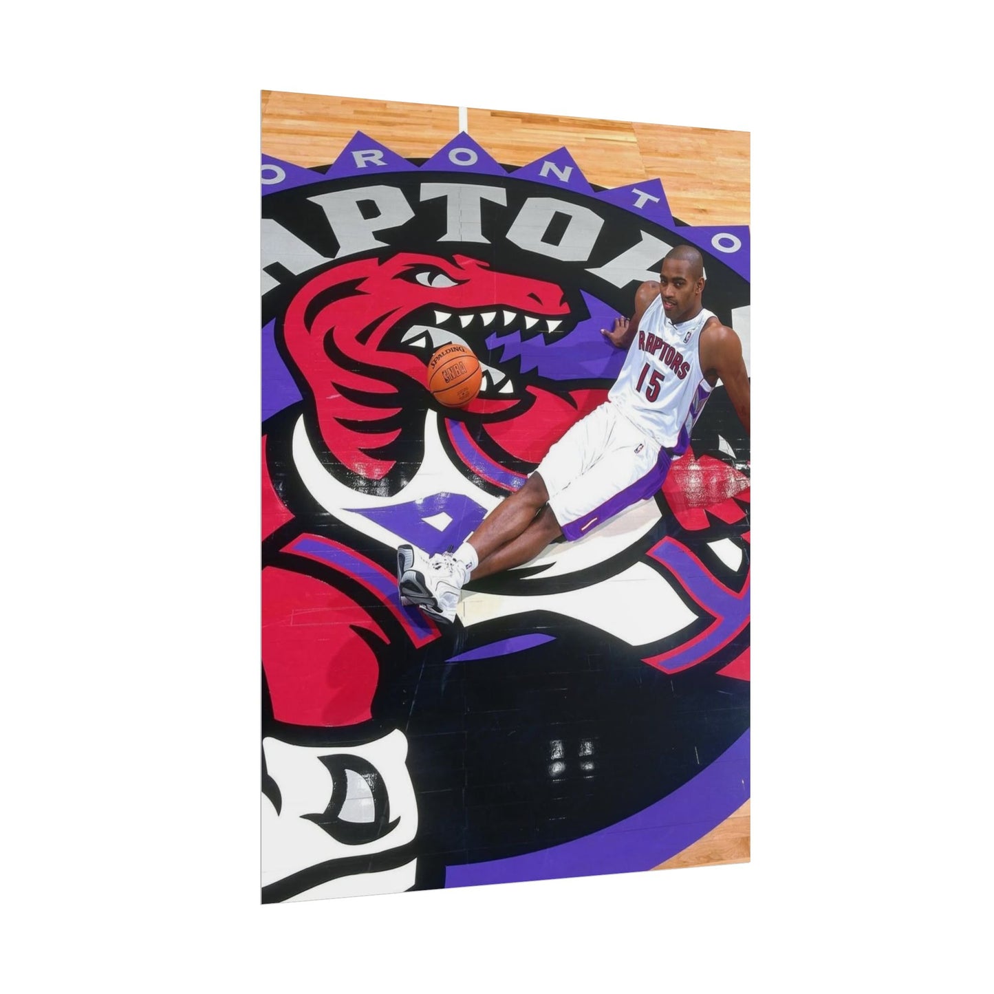 Vince Carter Toronto Raptors Rolled Poster - Basketball Fan Art for Sports Enthusiasts