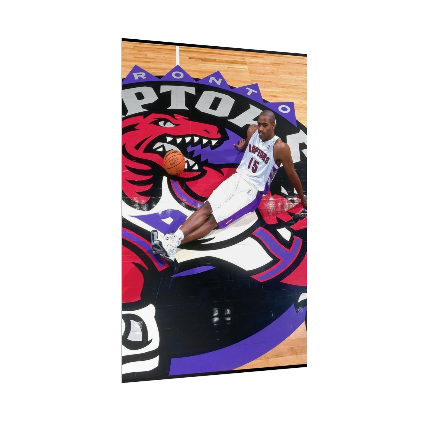 Vince Carter Toronto Raptors Rolled Poster - Basketball Fan Art for Sports Enthusiasts