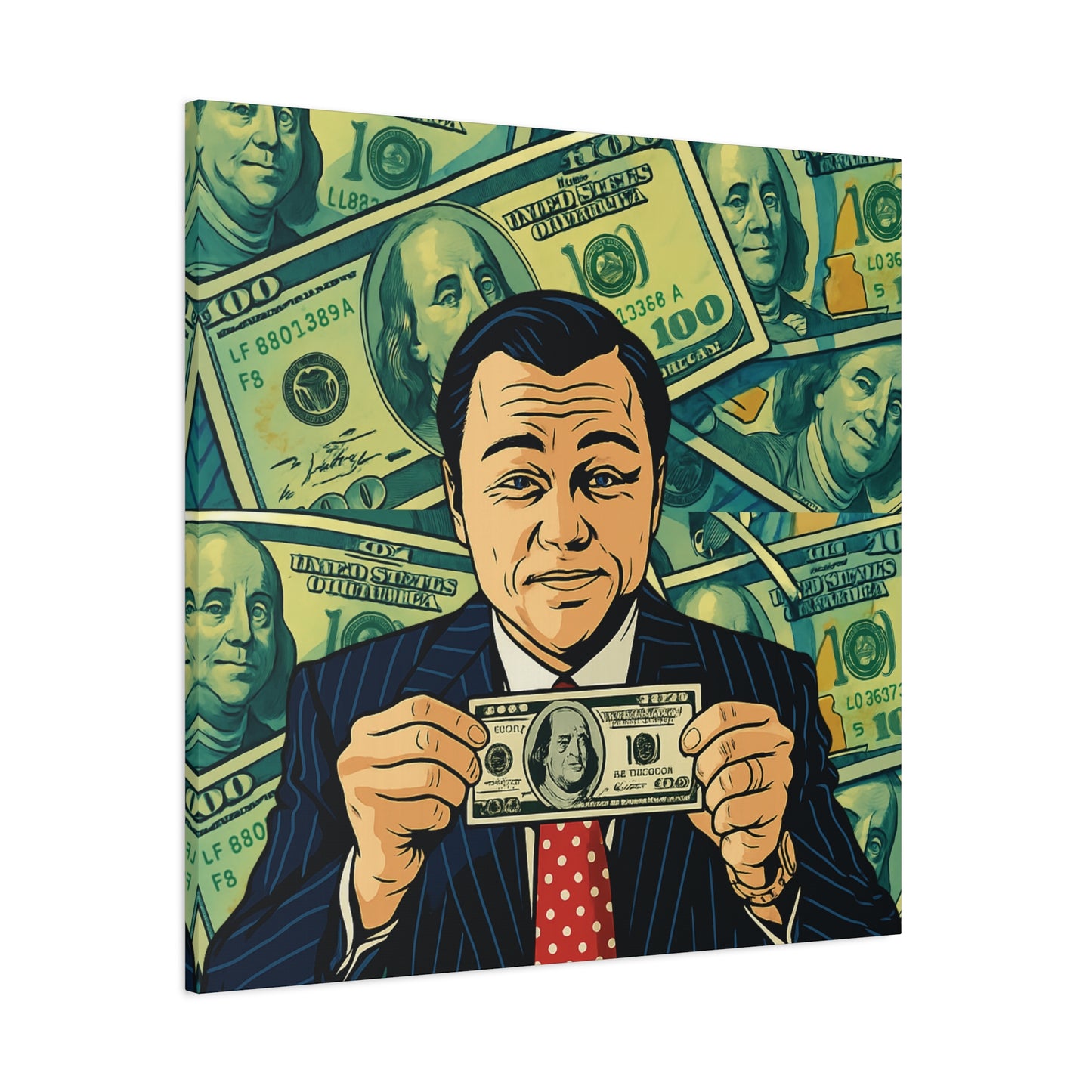 Sell Me This Canvas” – Inspired by The Wolf of Wall Street - Money Motivation Canvas Wall Art - Stretched Matte Print
