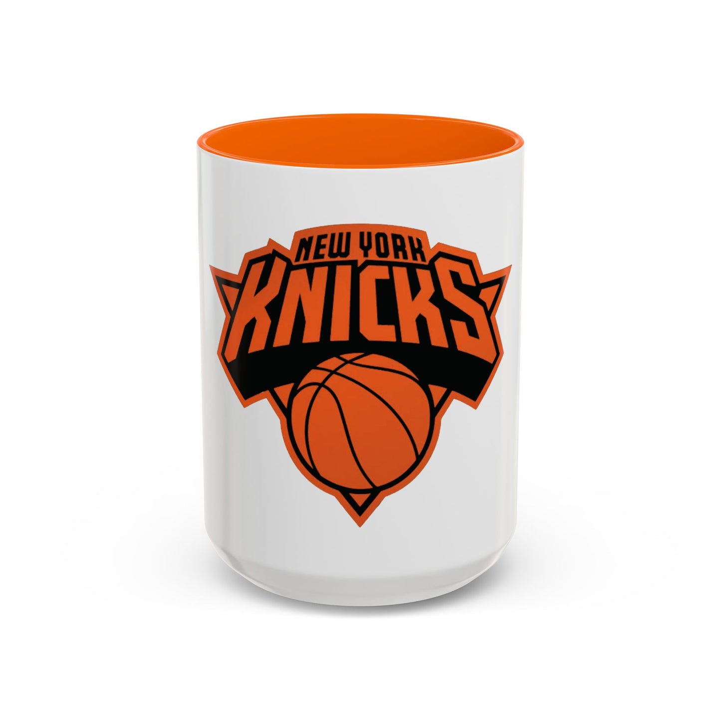 New York Knicks Playoff Basketball Accent Coffee Mug - Perfect for Fans and Game Days