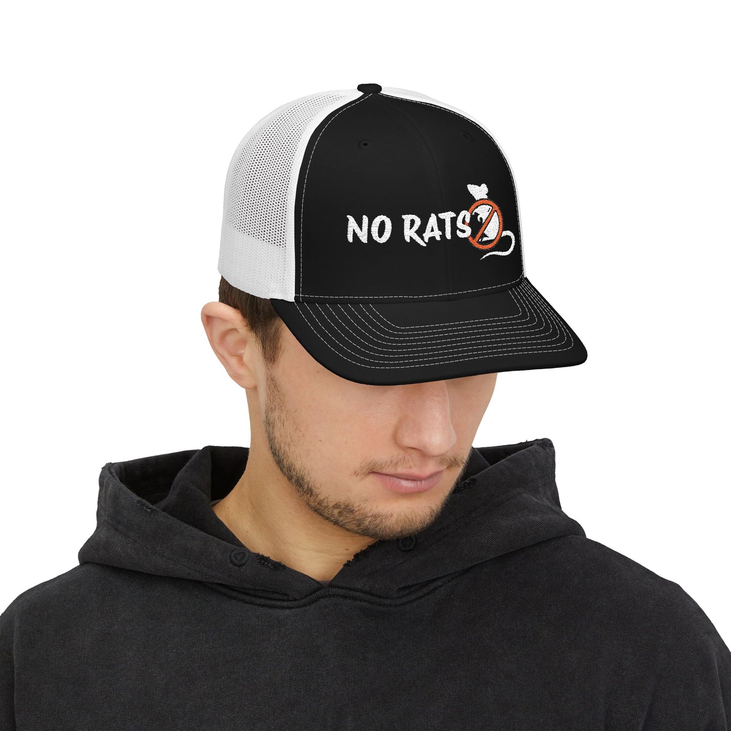 No Rats Snapback Trucker Embroidery Cap l No Snitches l No Informants l No Snakes
