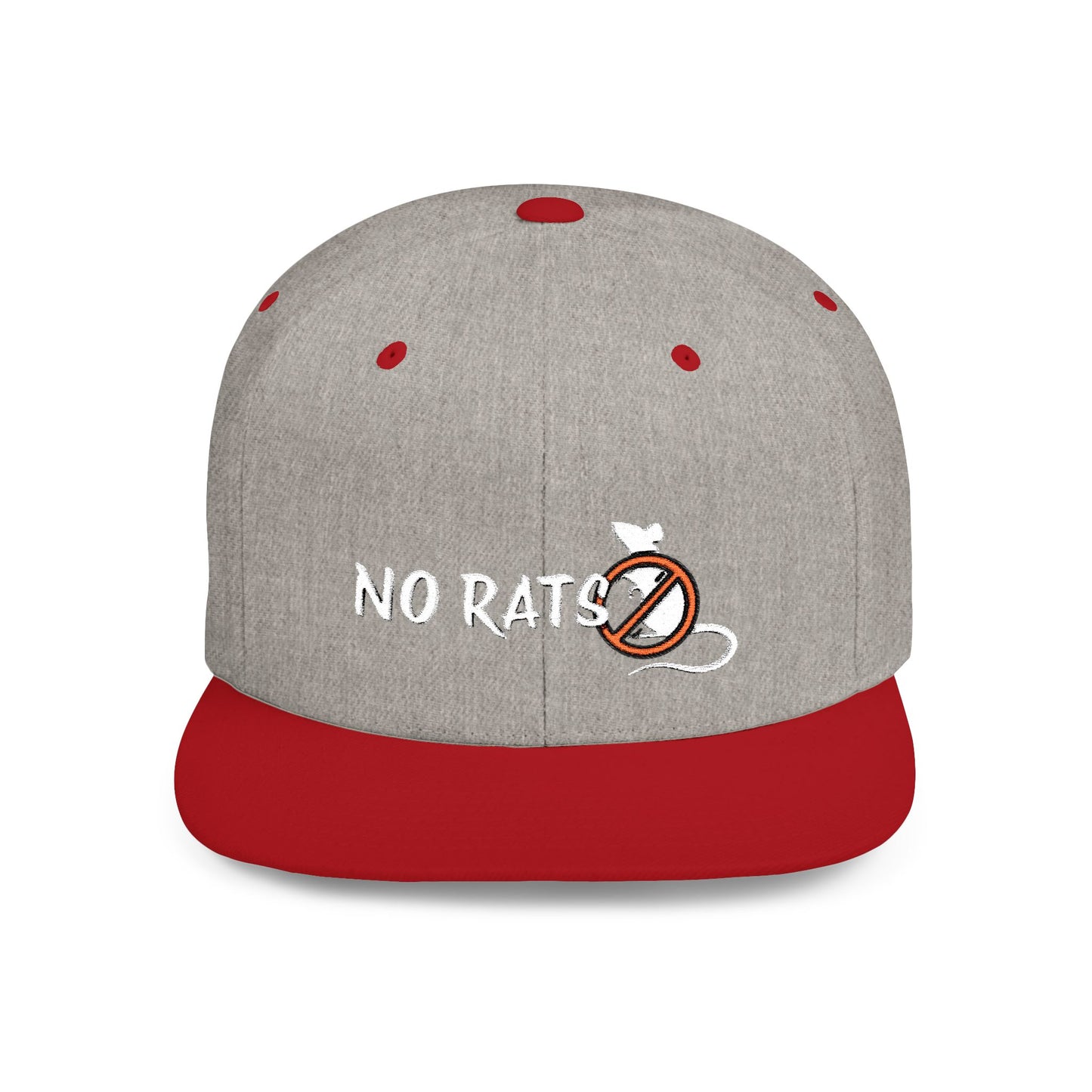 No Rats Flat Bill Snapback l No Snitches l No Tattletales l No Snakes