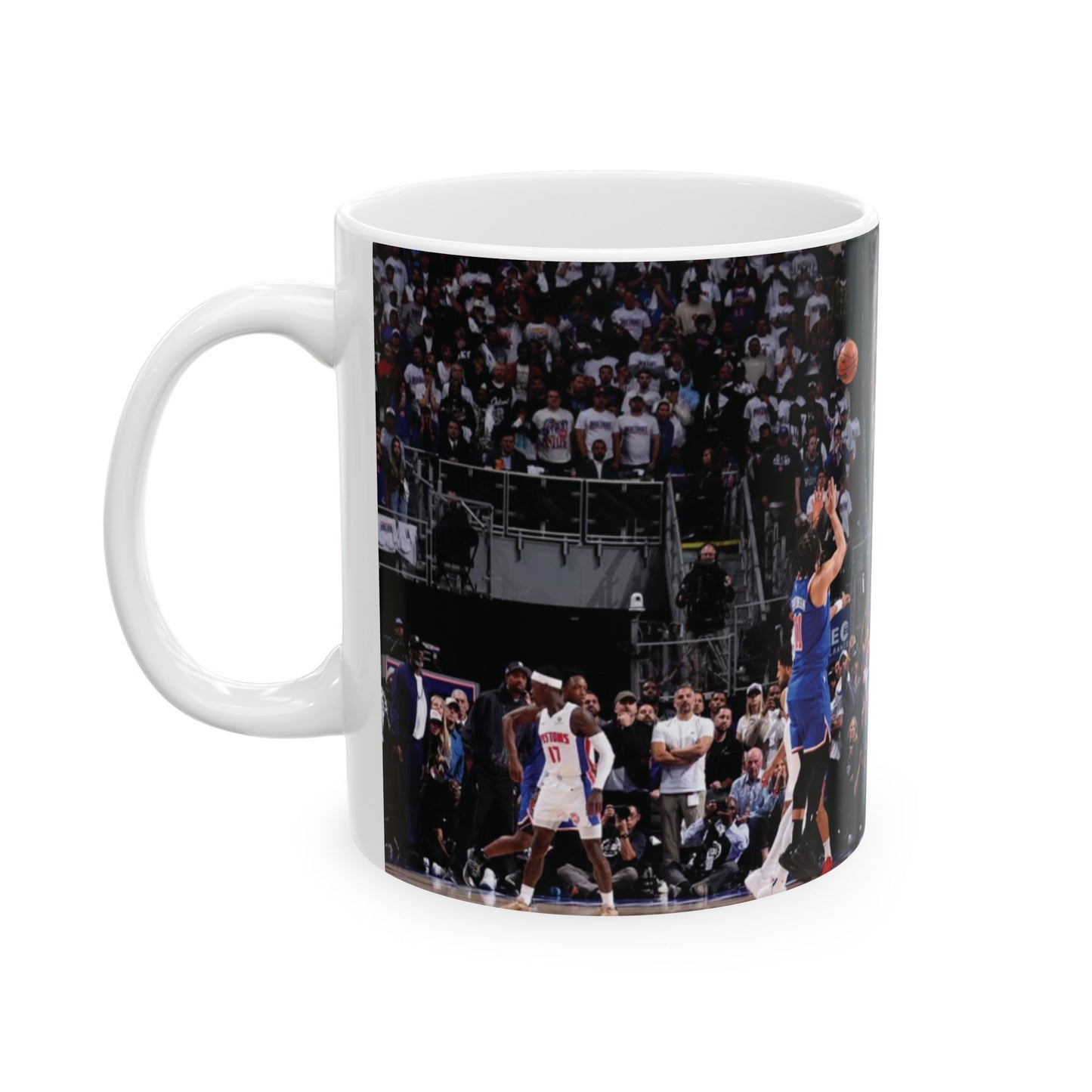 Jalen Brunson New York Knicks NBA Game Winner Playoffs Basketball Celebration Ceramic Mug - Perfect for Fans & Gifting
