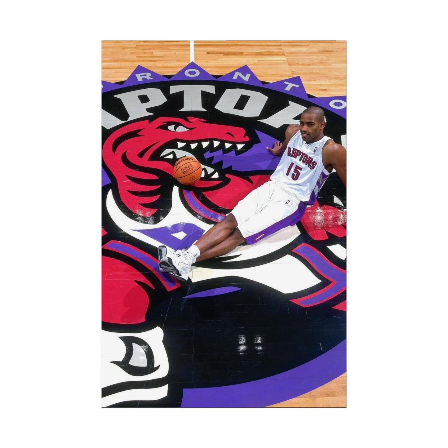 Vince Carter Toronto Raptors Rolled Poster - Basketball Fan Art for Sports Enthusiasts