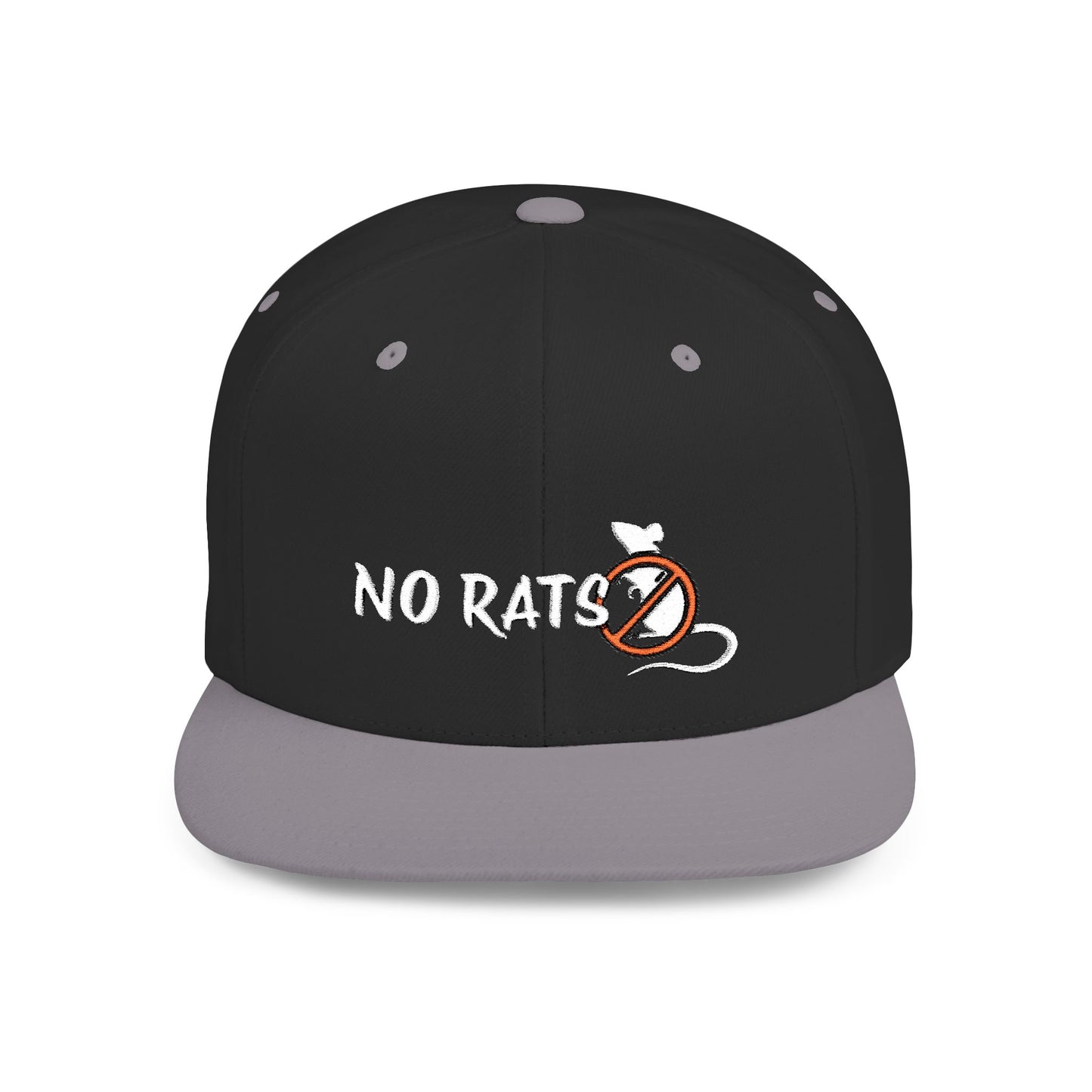 No Rats Flat Bill Snapback l No Snitches l No Tattletales l No Snakes