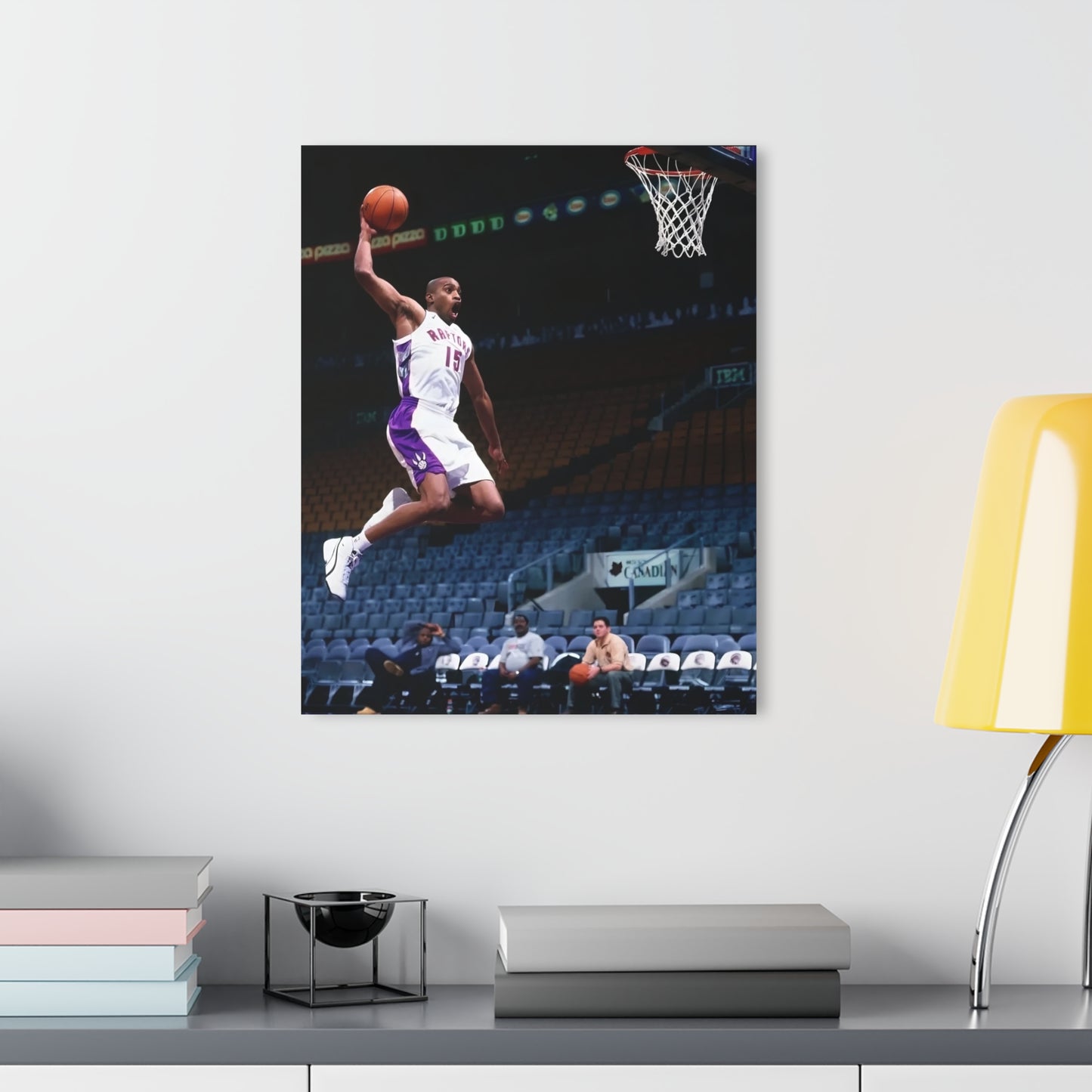 Vince Carter Toronto Raptors Vinsanity Flying Dunking Nike Dynamic Basketball Acrylic Print - Modern Art for Sports Enthusiasts