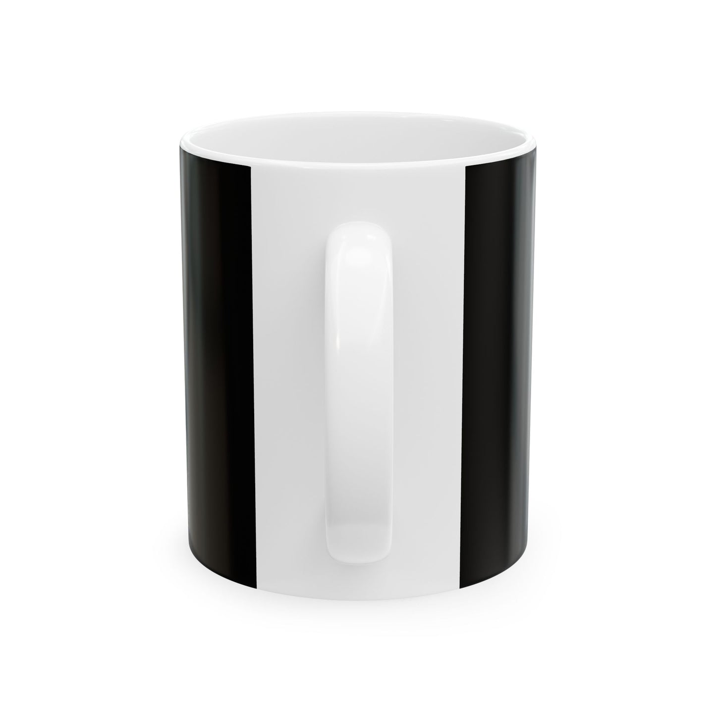 Inspiring Black Ceramic Mug - "Stand Up, Never Fold" - Motivational Coffee Cup for Daily Inspiration