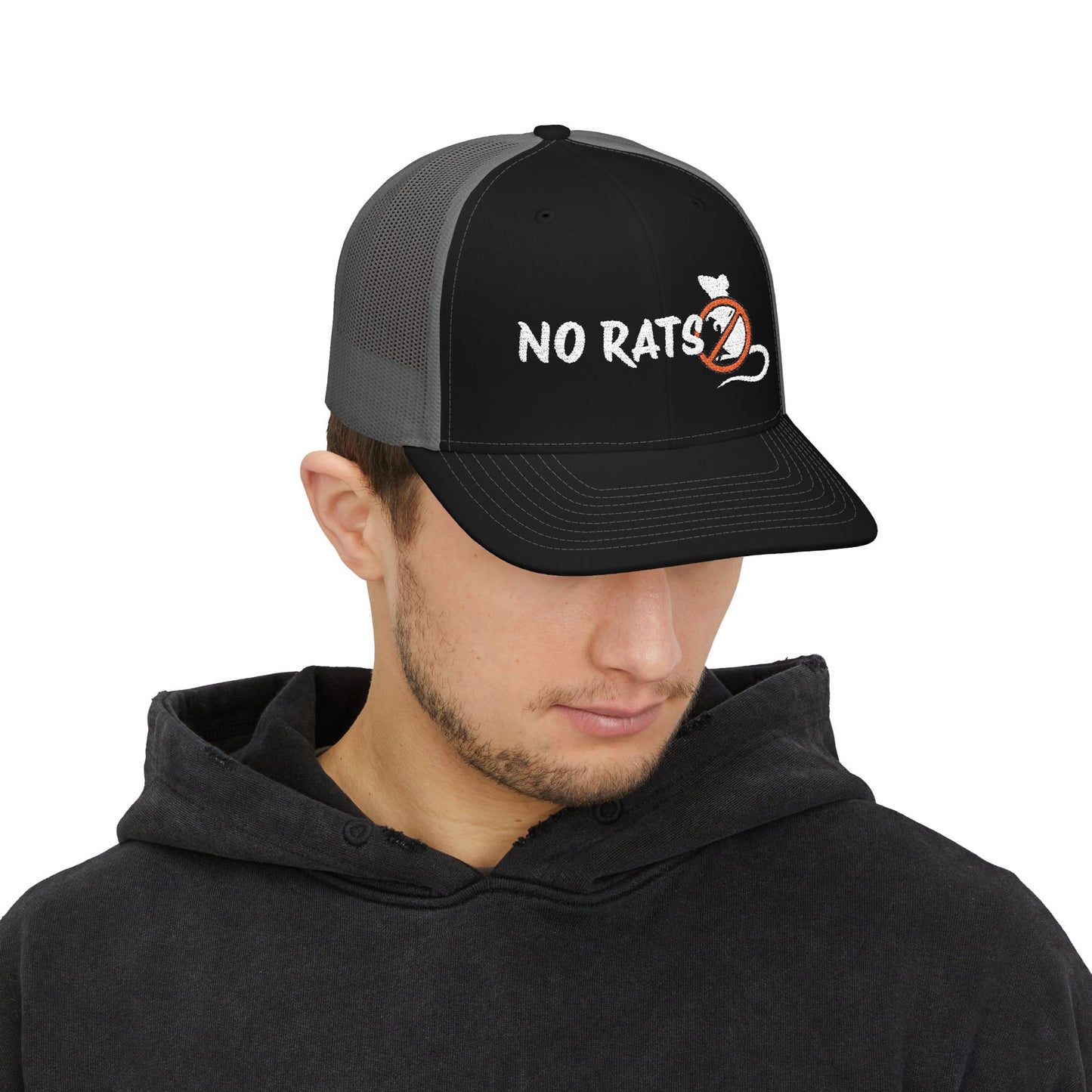 No Rats Snapback Trucker Embroidery Cap l No Snitches l No Informants l No Snakes
