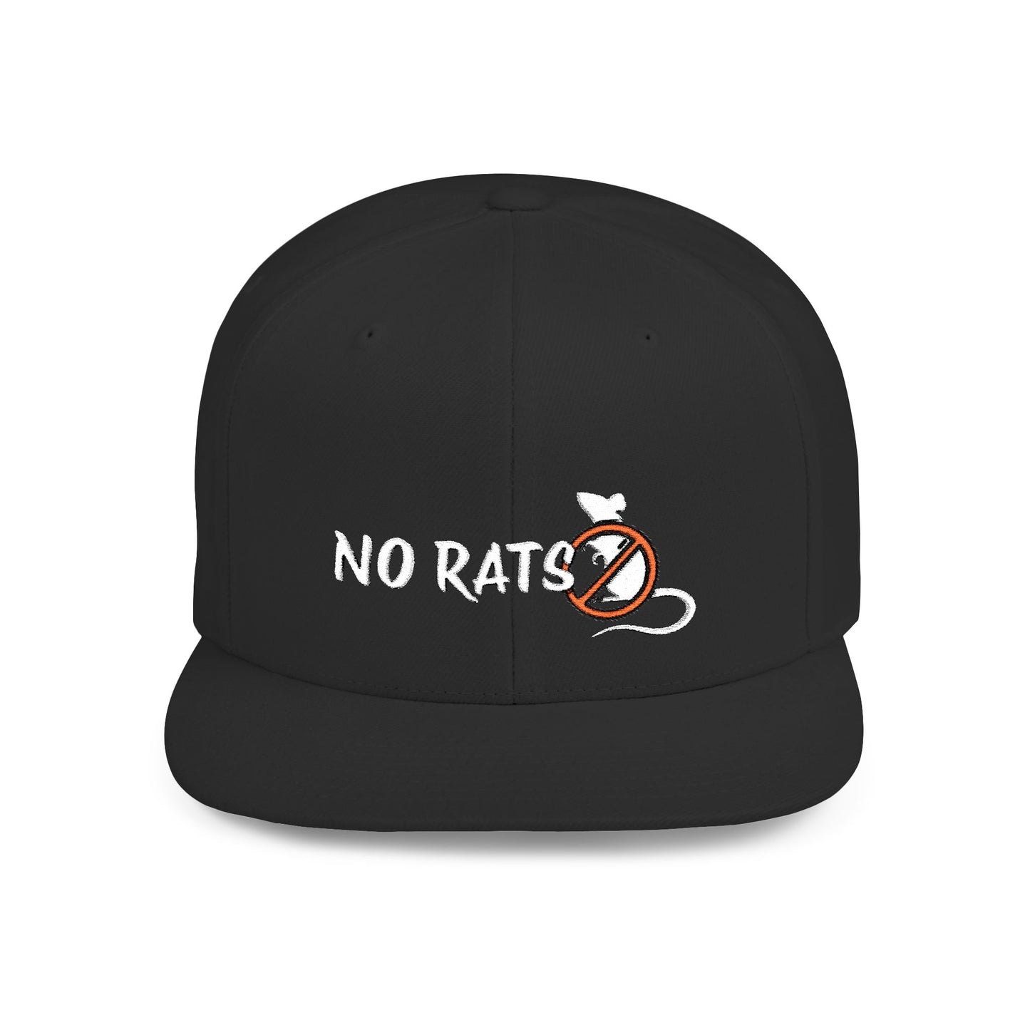 No Rats Flat Bill Snapback l No Snitches l No Tattletales l No Snakes