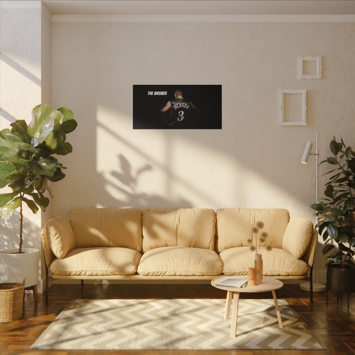 Allen Iverson Philadelphia 76ers Matte Canvas – We Can Go Anywhere Exclusive Basketball Wall Art