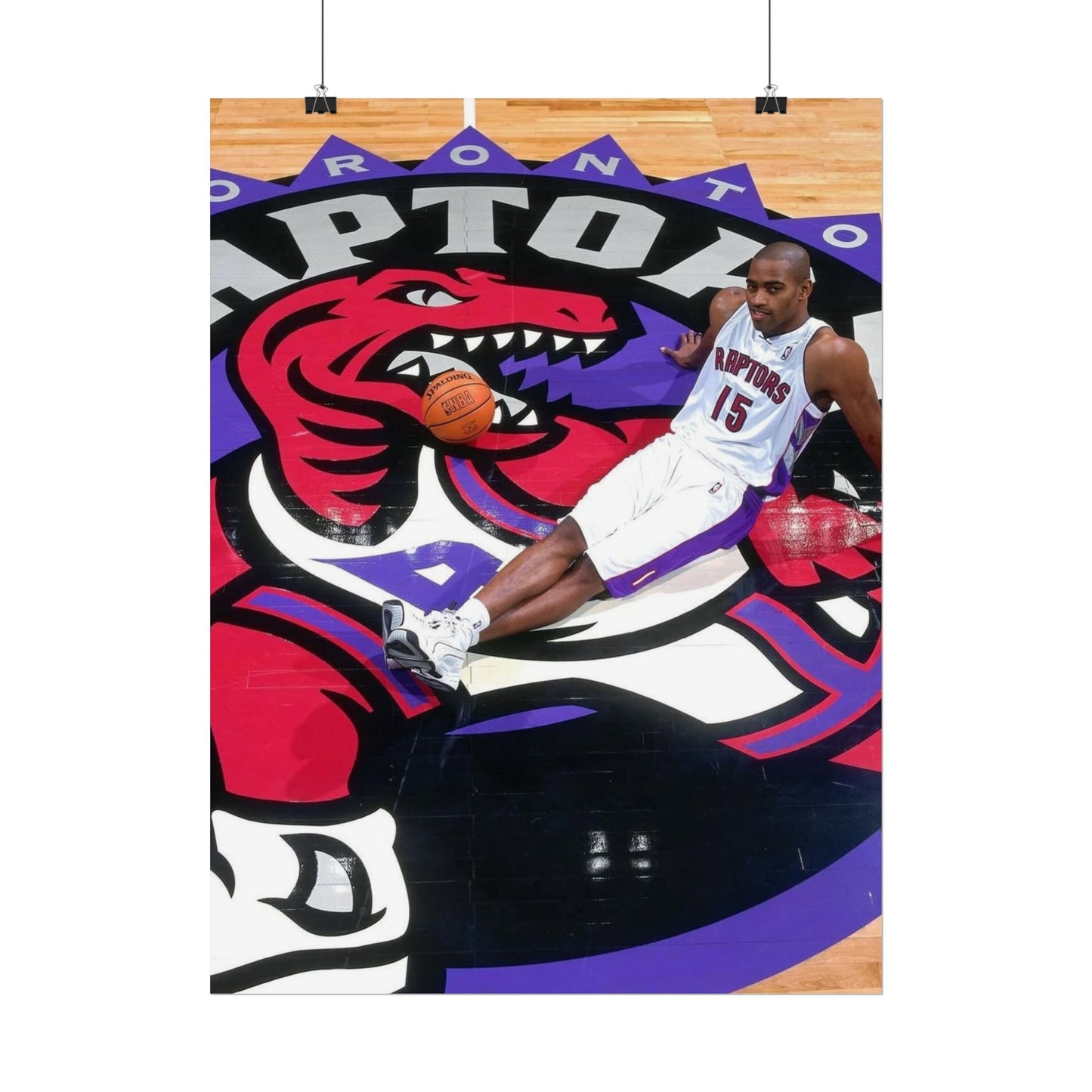 Vince Carter Toronto Raptors Rolled Poster - Basketball Fan Art for Sports Enthusiasts