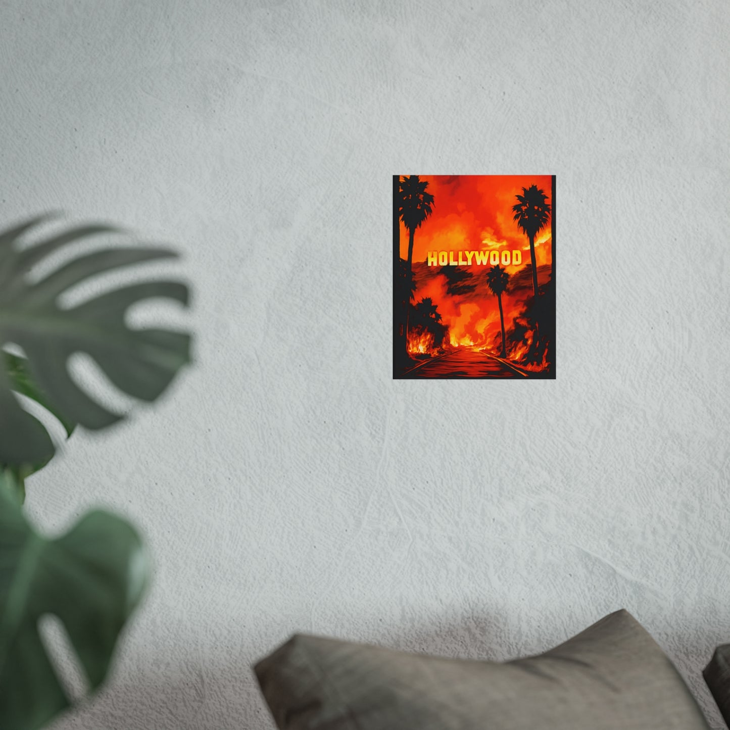 Hollywood Fine Art Poster - Bold Sunset Landscape Wall Decor