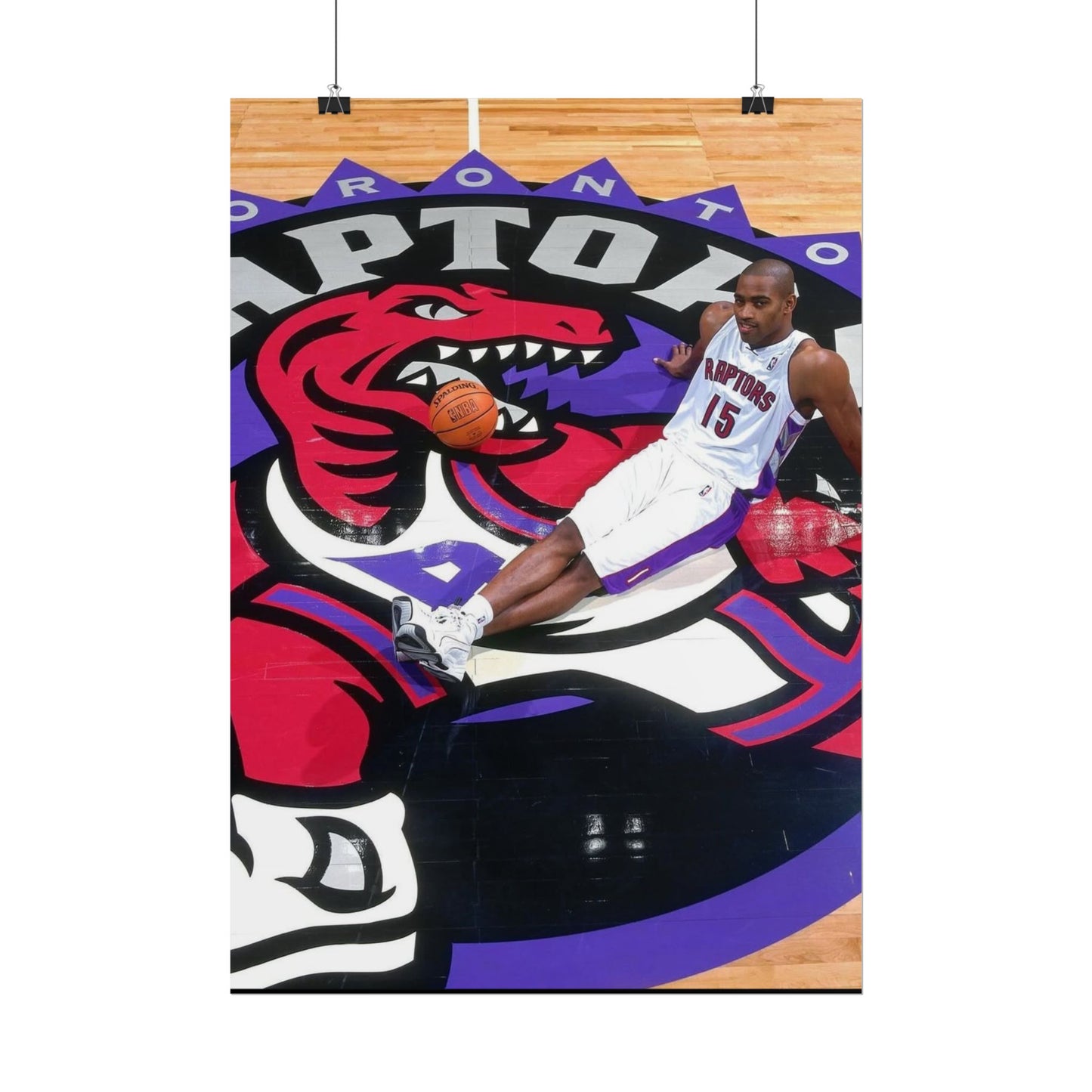 Vince Carter Toronto Raptors Rolled Poster - Basketball Fan Art for Sports Enthusiasts