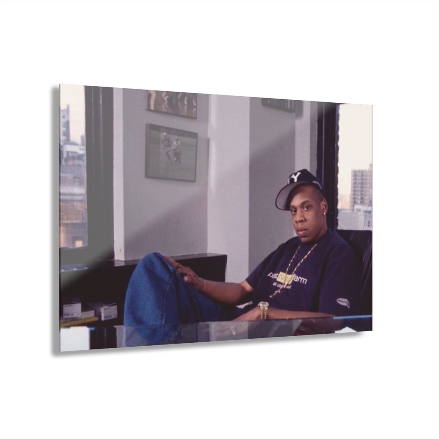 Jay-Z at Roc-A-Fella Headquarters CEO 2000’s – Limited Edition Acrylic Wall Art