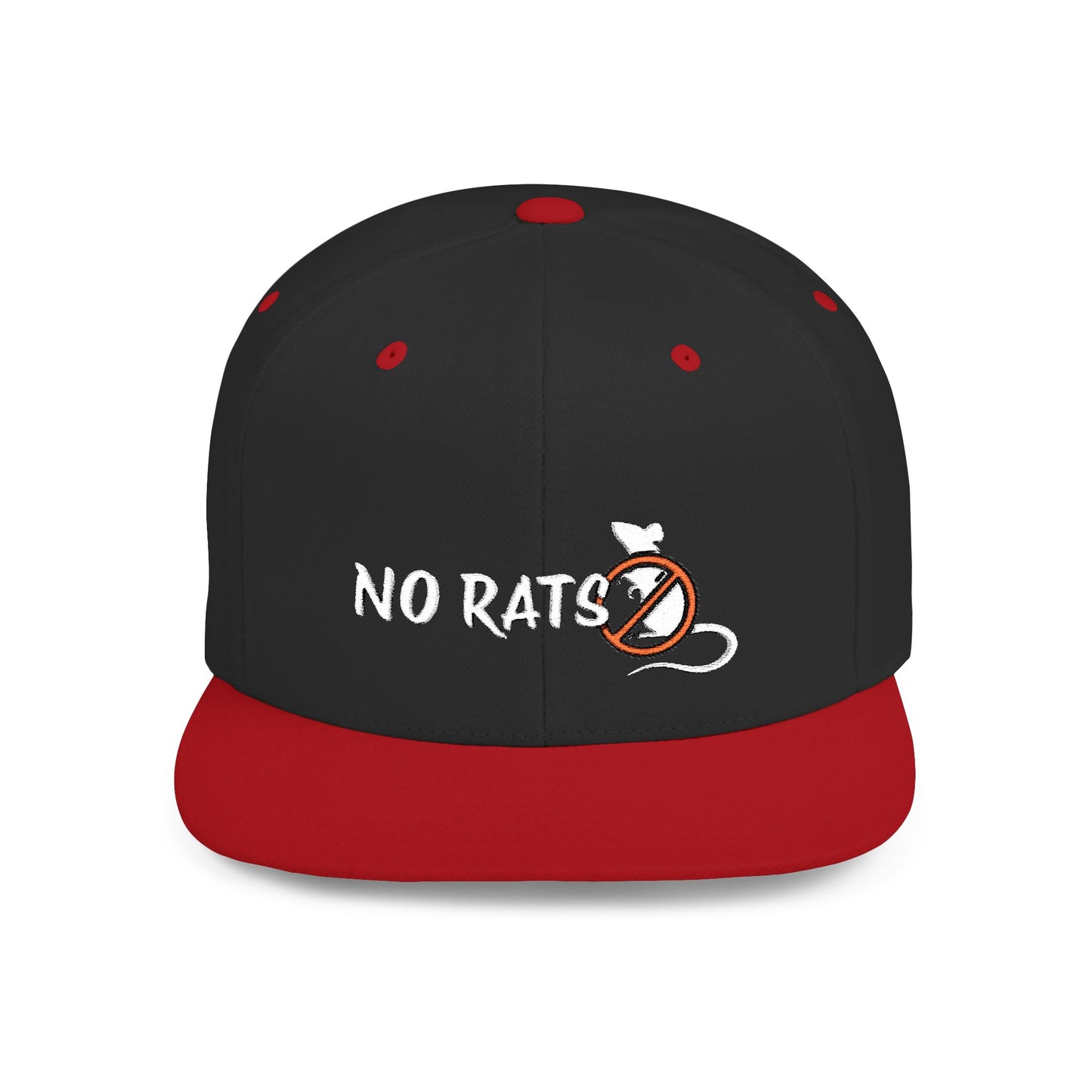 No Rats Flat Bill Snapback l No Snitches l No Tattletales l No Snakes