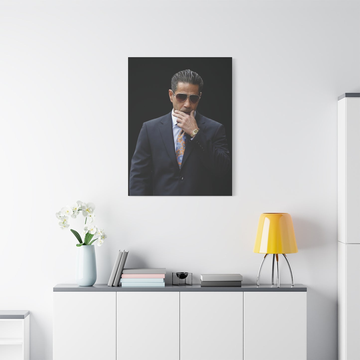 Skinny Joey Merlino Matte Canvas Wall Art - Modern Business Elegance Wall Art - Joey Merlino Entrepreneur Modern Business Elegance