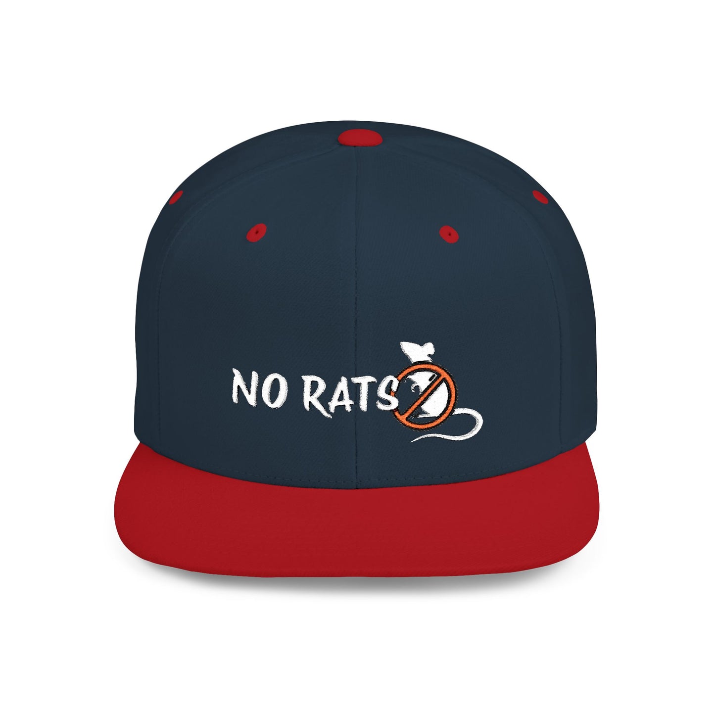 No Rats Flat Bill Snapback l No Snitches l No Tattletales l No Snakes