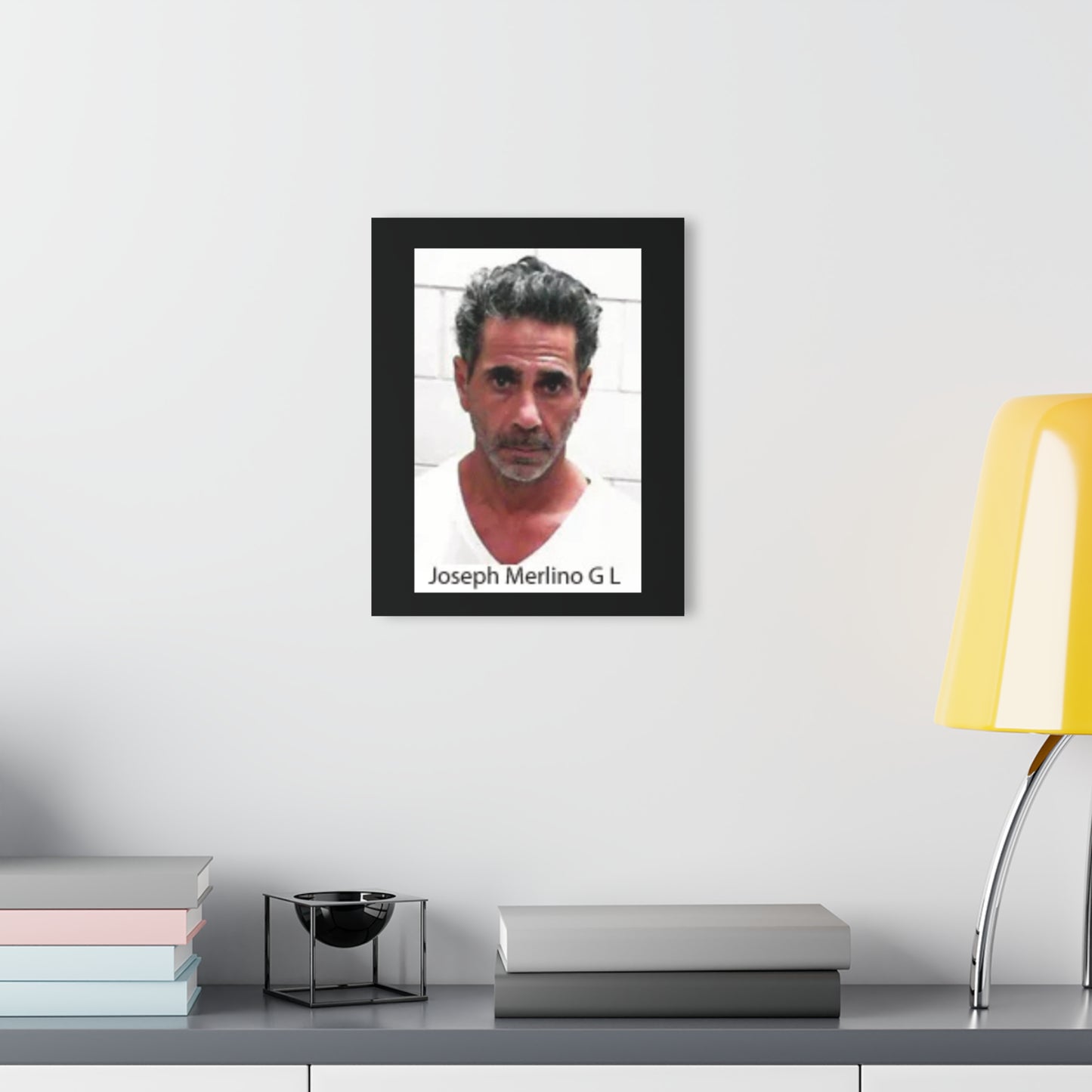 Against All Odds - A Real Man’s Man - Skinny Joey Merlino Mug Shot Philly’s Own Sleek Acrylic Wall Art