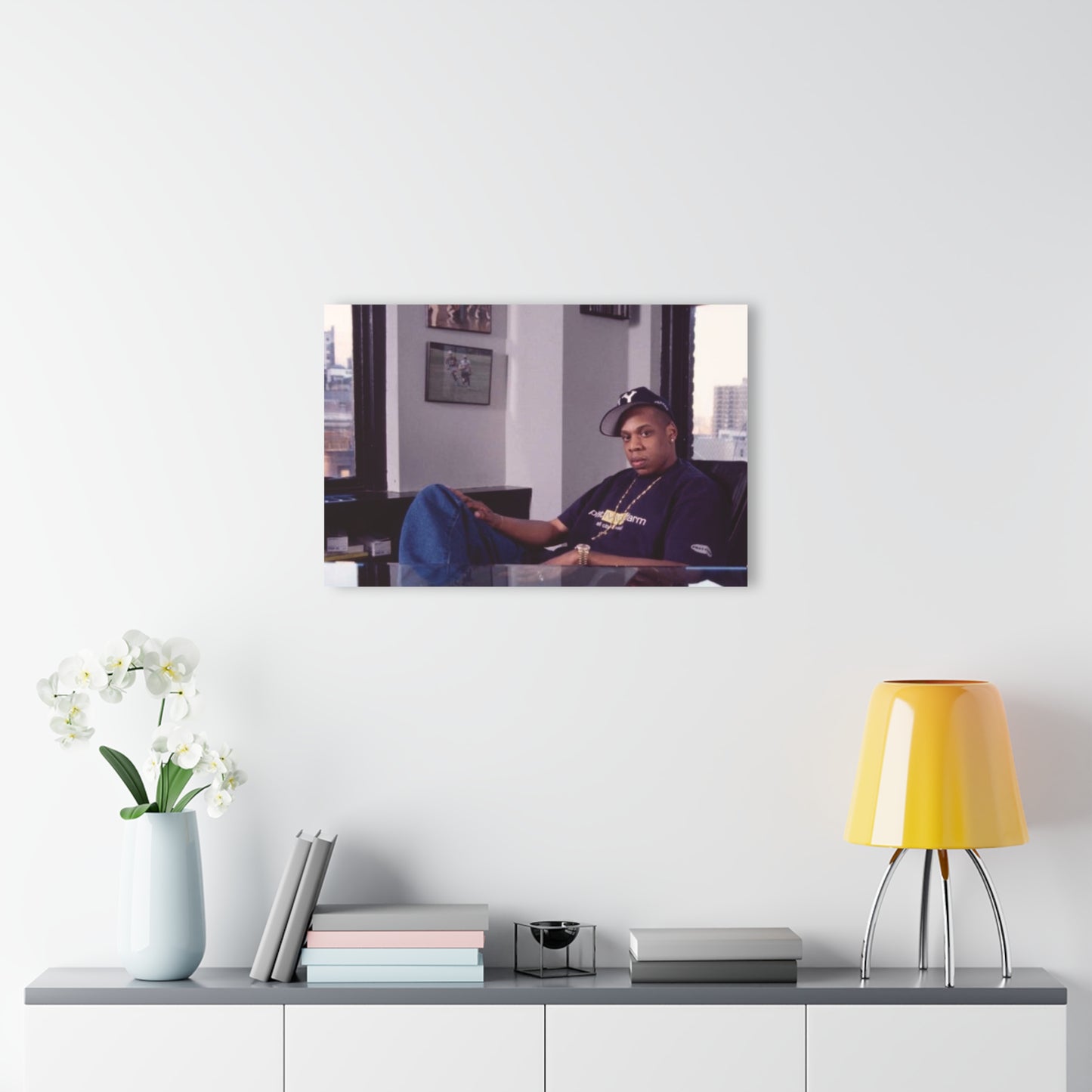 Jay-Z at Roc-A-Fella Headquarters CEO 2000’s – Limited Edition Acrylic Wall Art