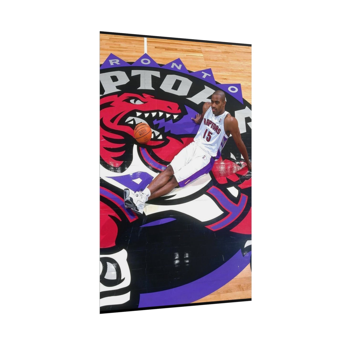 Vince Carter Toronto Raptors Rolled Poster - Basketball Fan Art for Sports Enthusiasts