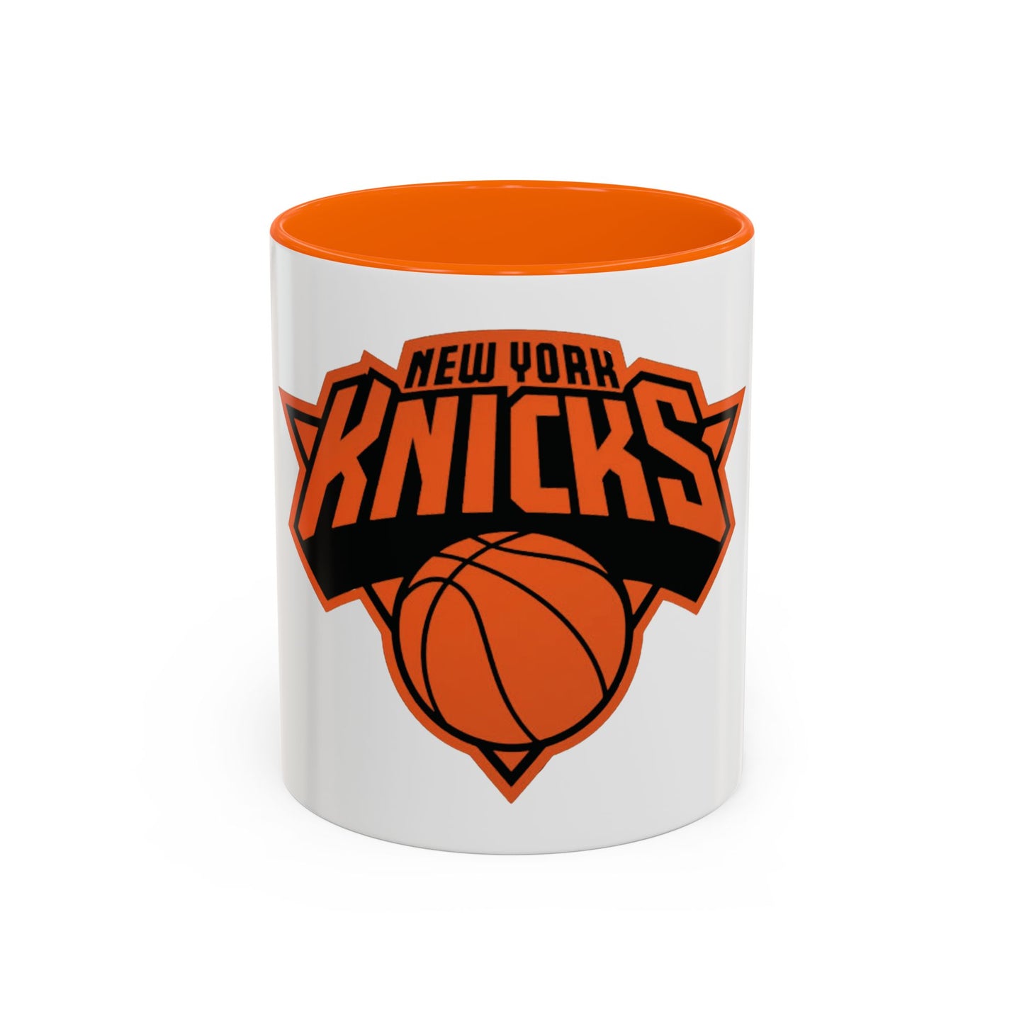 New York Knicks Playoff Basketball Accent Coffee Mug - Perfect for Fans and Game Days