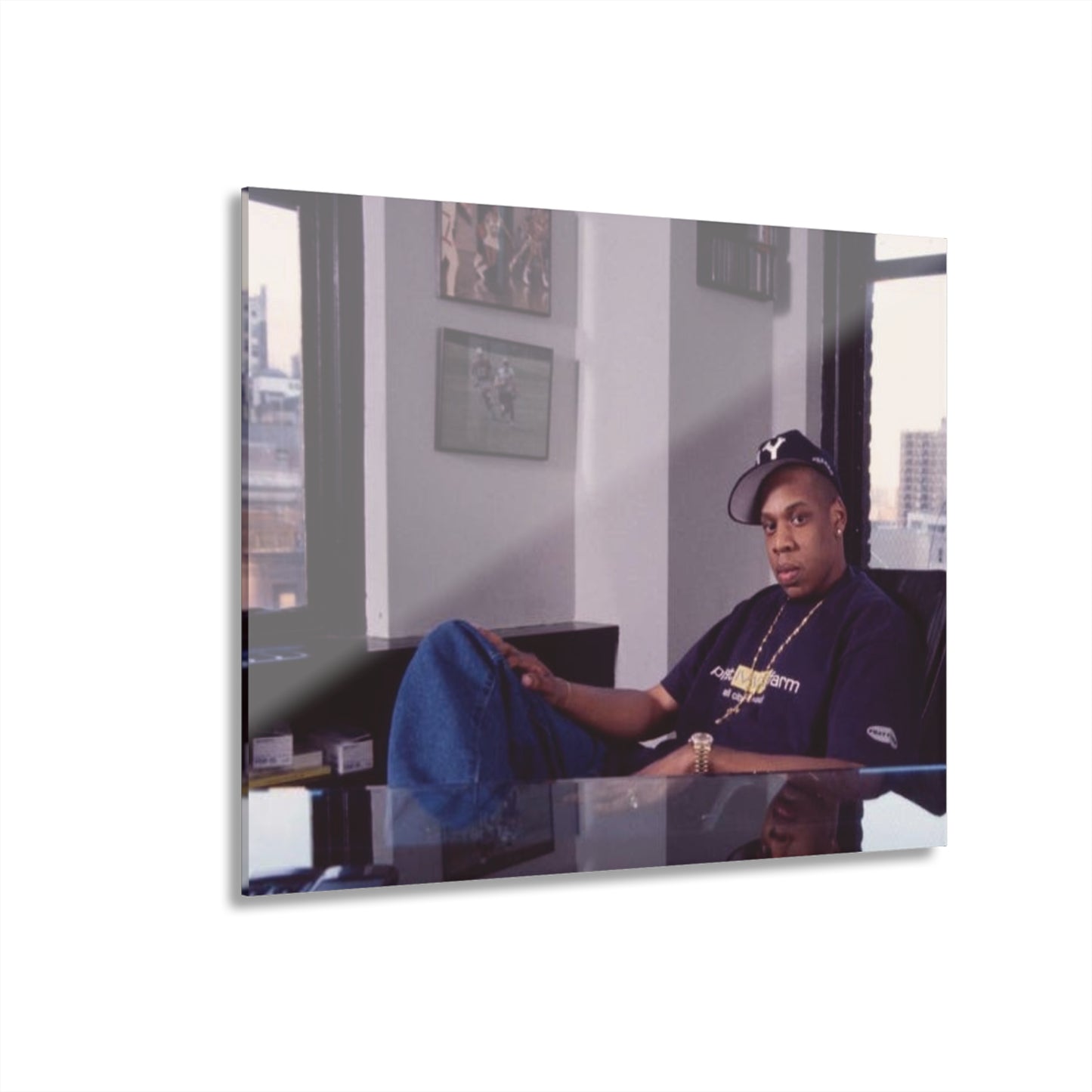 Jay-Z at Roc-A-Fella Headquarters CEO 2000’s – Limited Edition Acrylic Wall Art