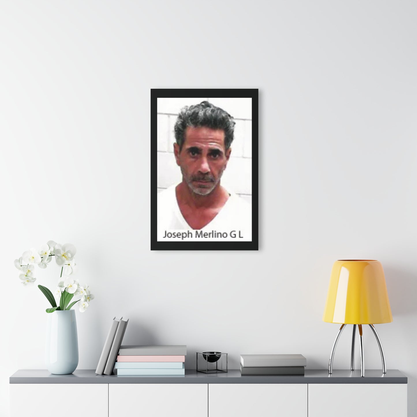Against All Odds - A Real Man’s Man - Skinny Joey Merlino Mug Shot Philly’s Own Sleek Acrylic Wall Art