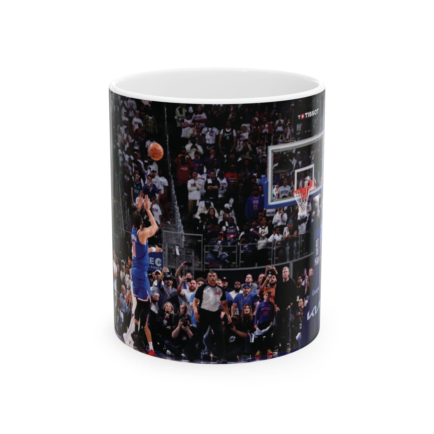Jalen Brunson New York Knicks NBA Game Winner Playoffs Basketball Celebration Ceramic Mug - Perfect for Fans & Gifting